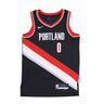 Nike Nba, Canotta Basket Uomo Nba Dri Fit Swingman Jersey No 0 Damian Lillard Porbla, Black