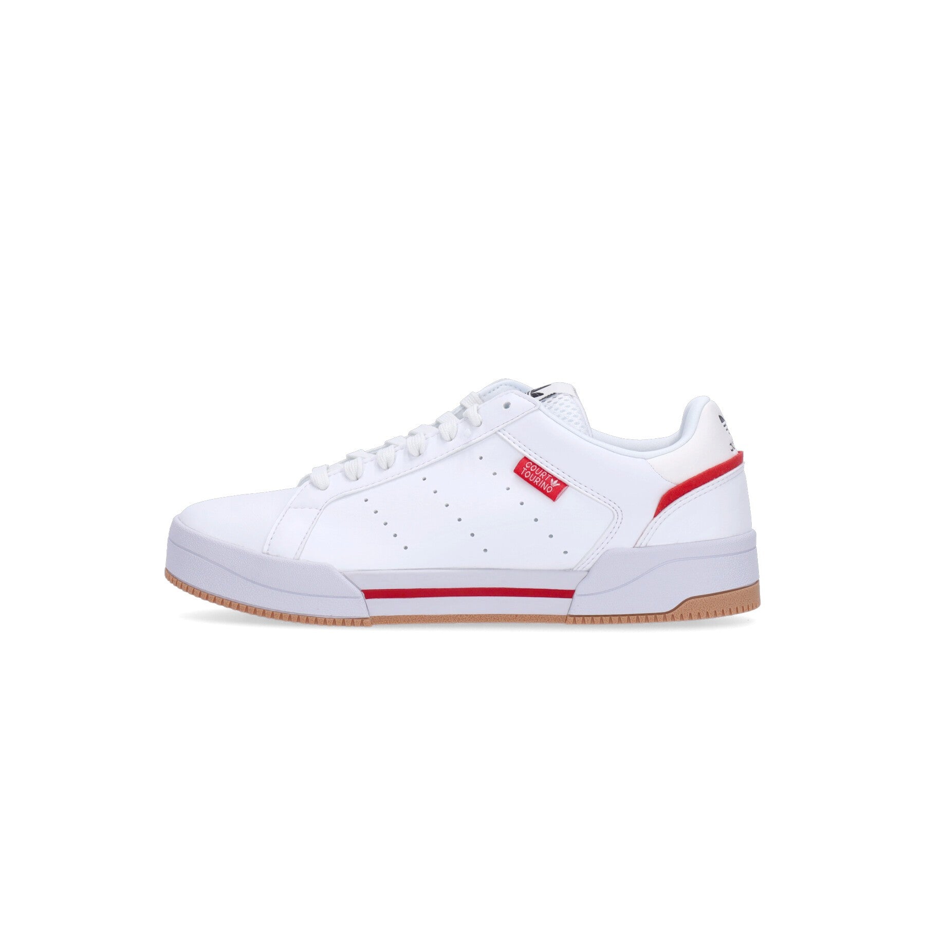 Adidas, Scarpa Bassa Uomo Court Tourino, Cloud White/cloud White/vivid Red