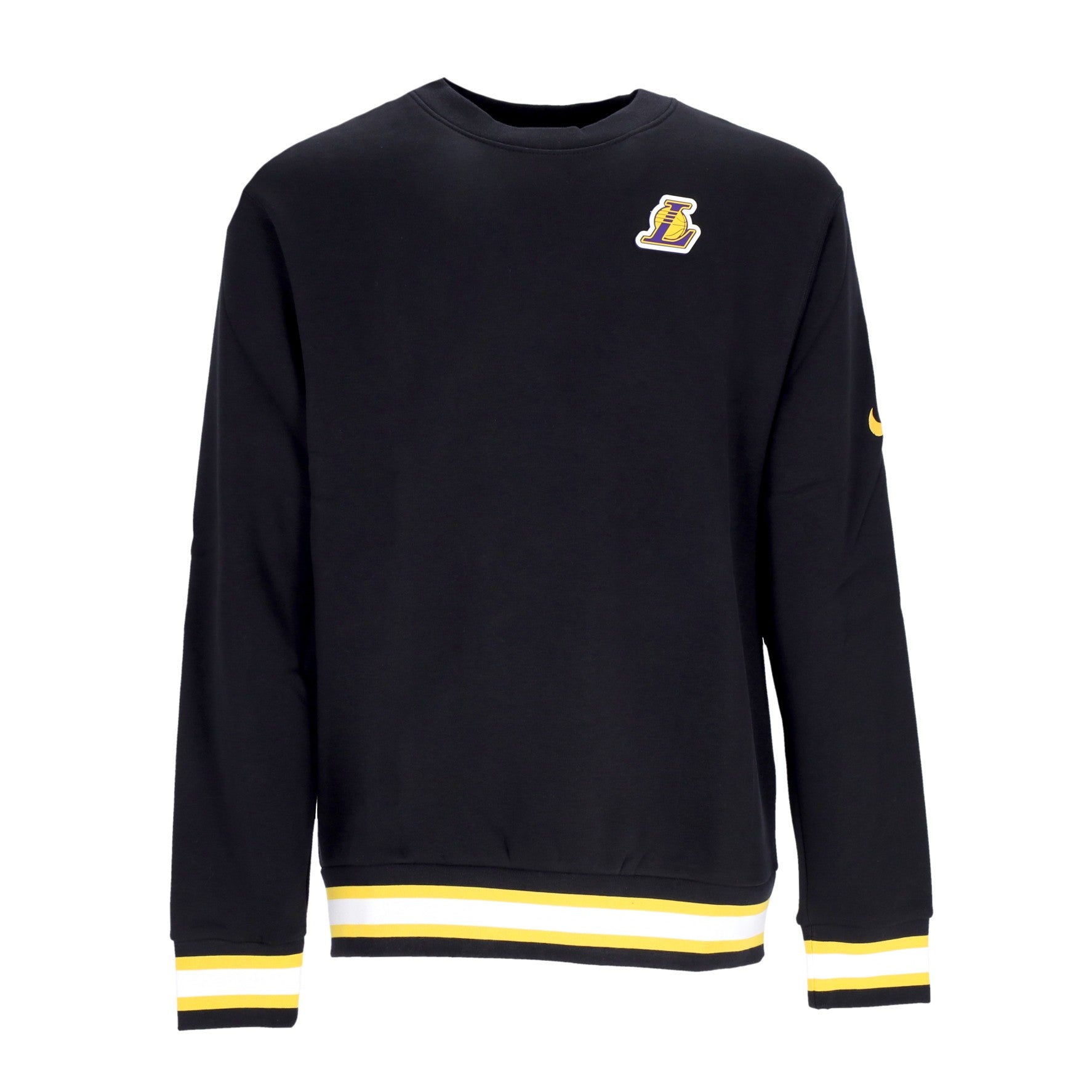 Felpa Girocollo Uomo Nba Fleece Crewneck Courtside Loslak Black