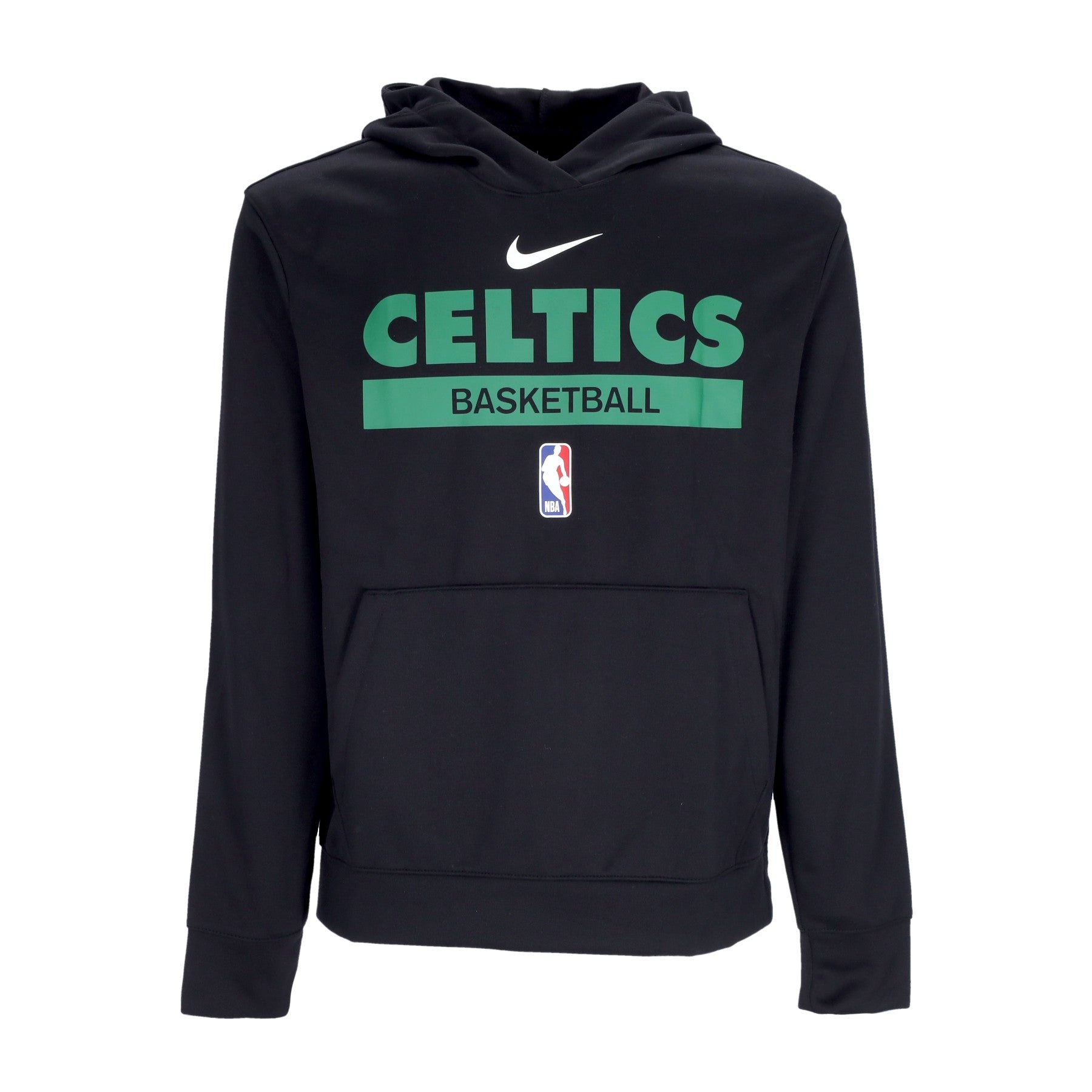 Nike Nba, Felpa Leggera Cappuccio Uomo Nba Dri Fit Spotlight Hoodie Boscel, Black