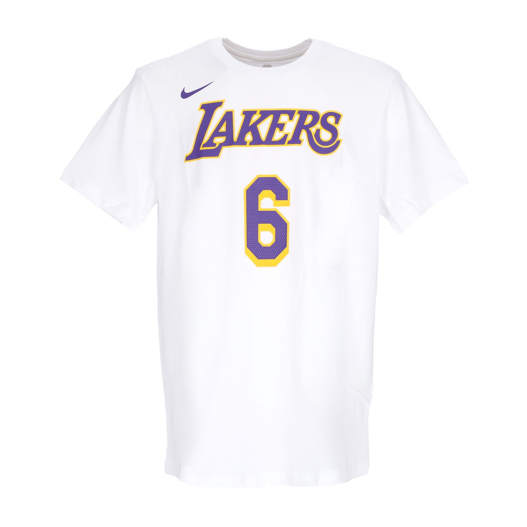 Nike Nba, Maglietta Uomo Nba Essential Tee No 6 Lebron James Loslak, White