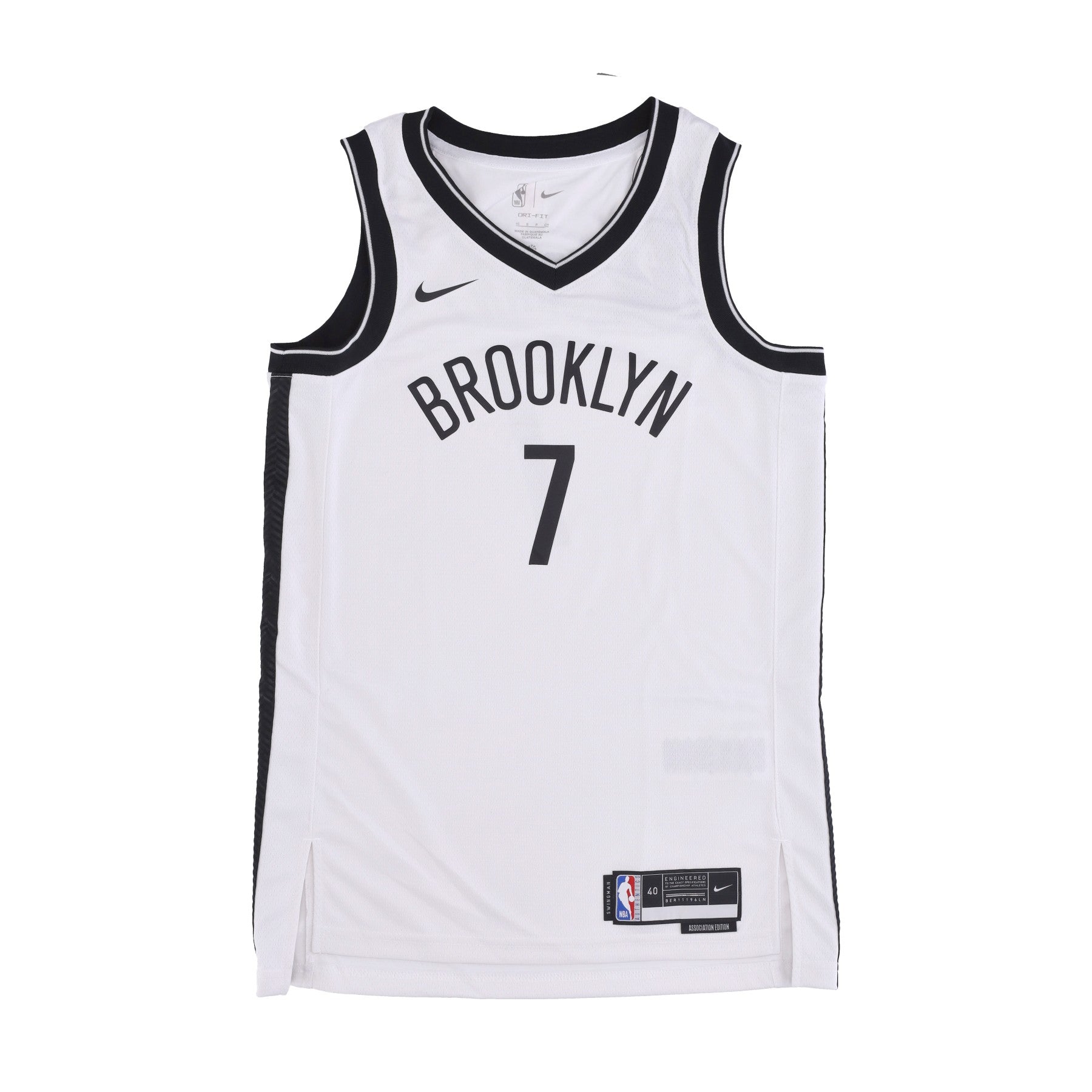 Nike Nba, Canotta Basket Uomo Nba Dri Fit Swingman Jersey No 7 Kevin Durant Bronet, White