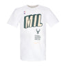 Nike Nba, Maglietta Uomo Nba Essential Block Tee Milbuc, White