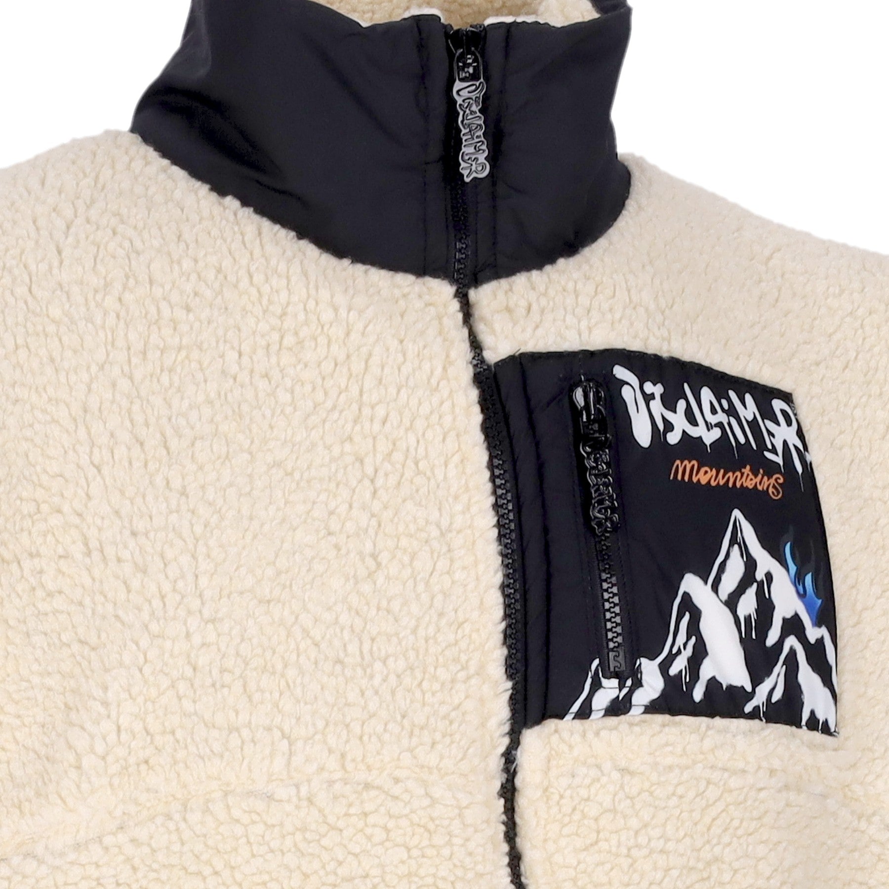 Herren Mountain Eco-Teddyjacke Off White