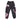 Damen-Trainingshose, Blumen-Nylonhose, Schwarz