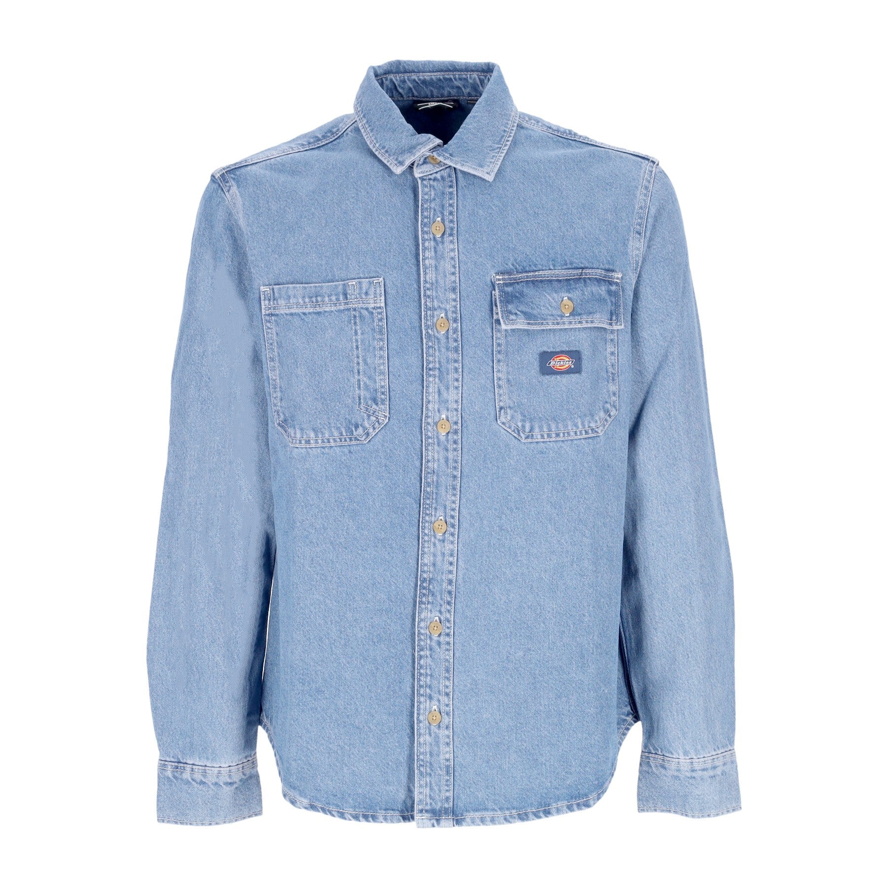 Dickies, Camicia Manica Lunga Uomo Kibler L/s Shirt, Classic Blue