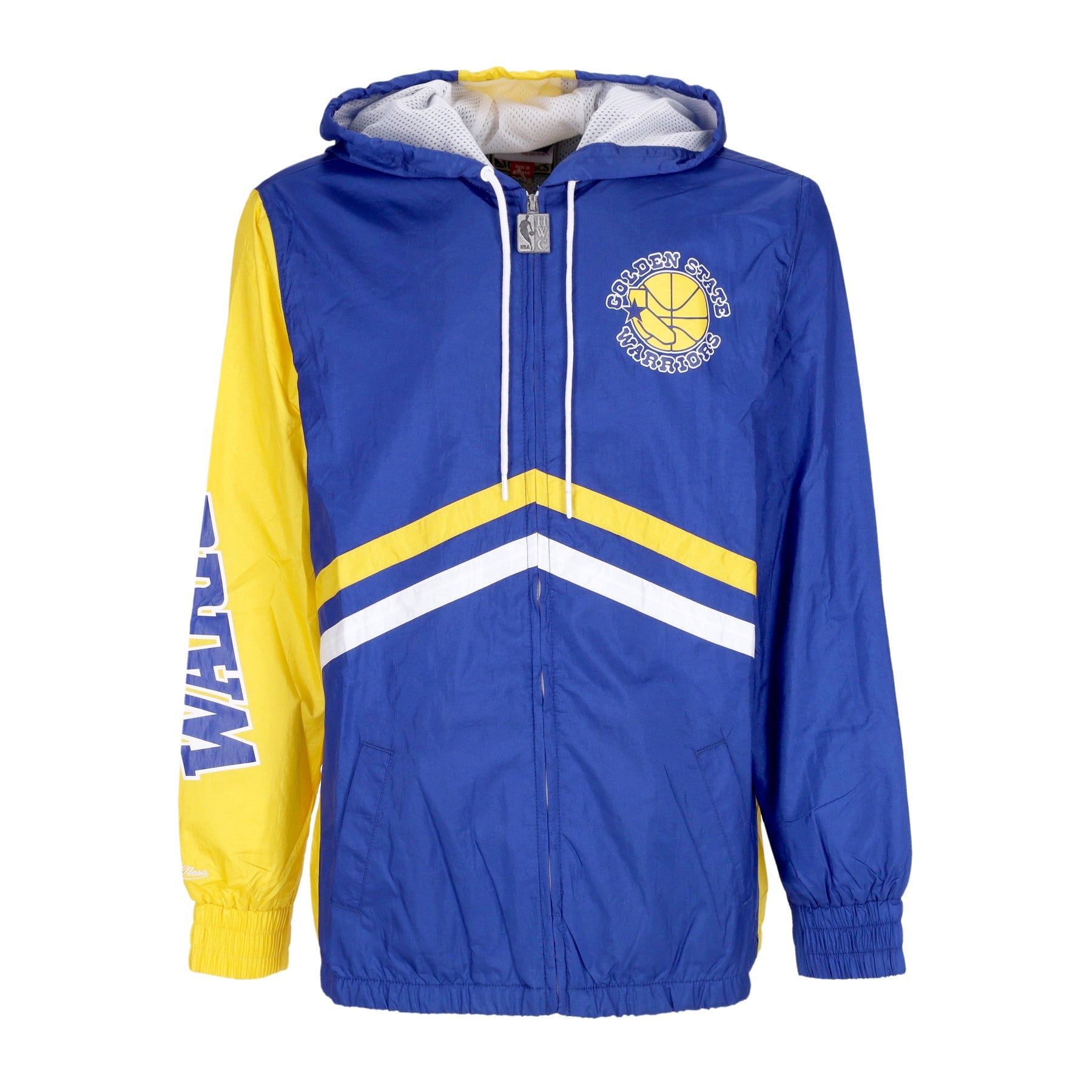 Mitchell & Ness, Giacca A Vento Uomo Nba Undeniable Full Zip Windbreaker Hardwood Classics Golwar, Royal