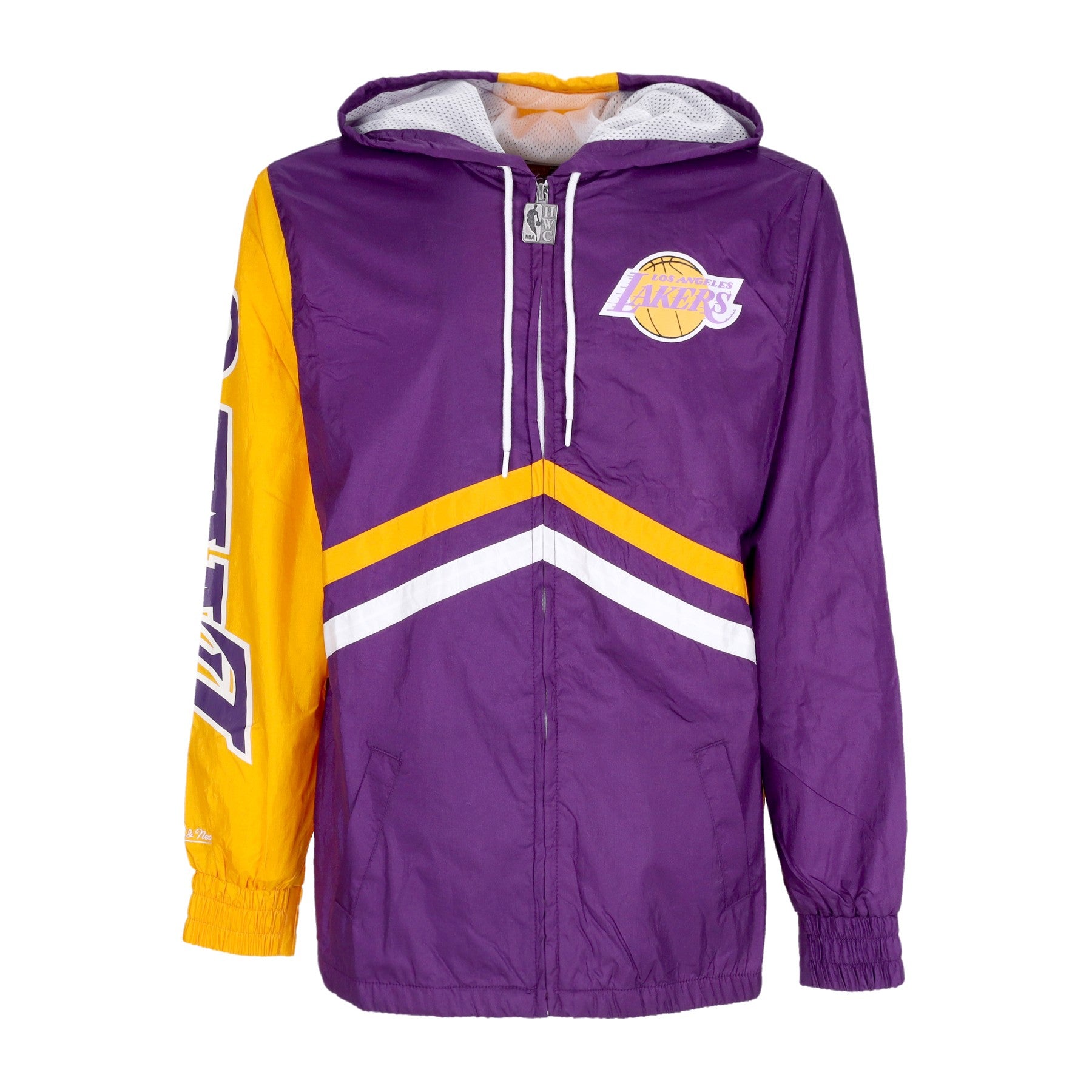 Mitchell & Ness, Giacca A Vento Uomo Nba Undeniable Full Zip Windbreaker Hardwood Classics Loslak, Purple