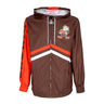 Mitchell & Ness, Giacca A Vento Uomo Nfl Undeniable Full Zip Windbreaker Clebro, Brown