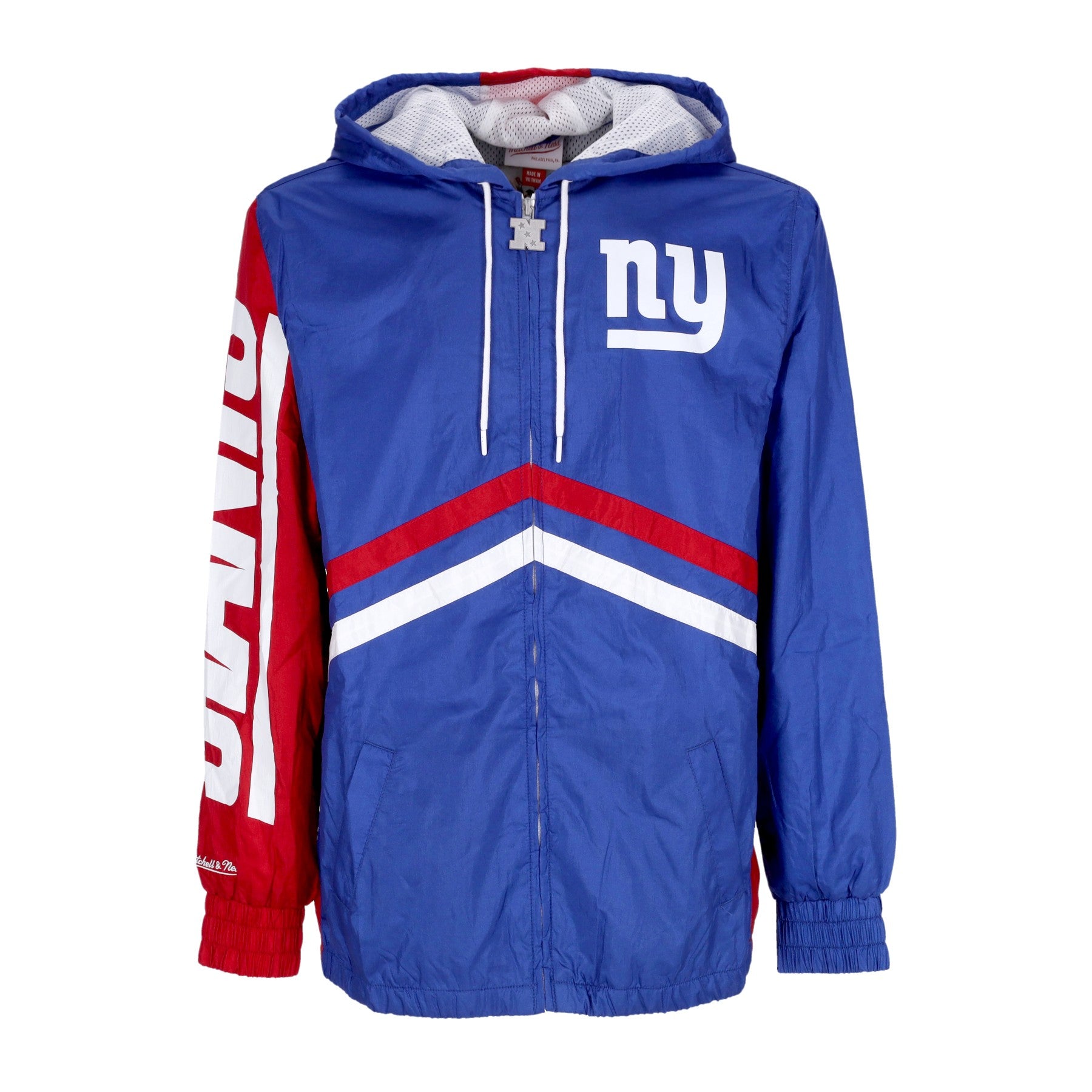 Mitchell & Ness, Giacca A Vento Uomo Nfl Undeniable Full Zip Windbreaker Neygia, Royal