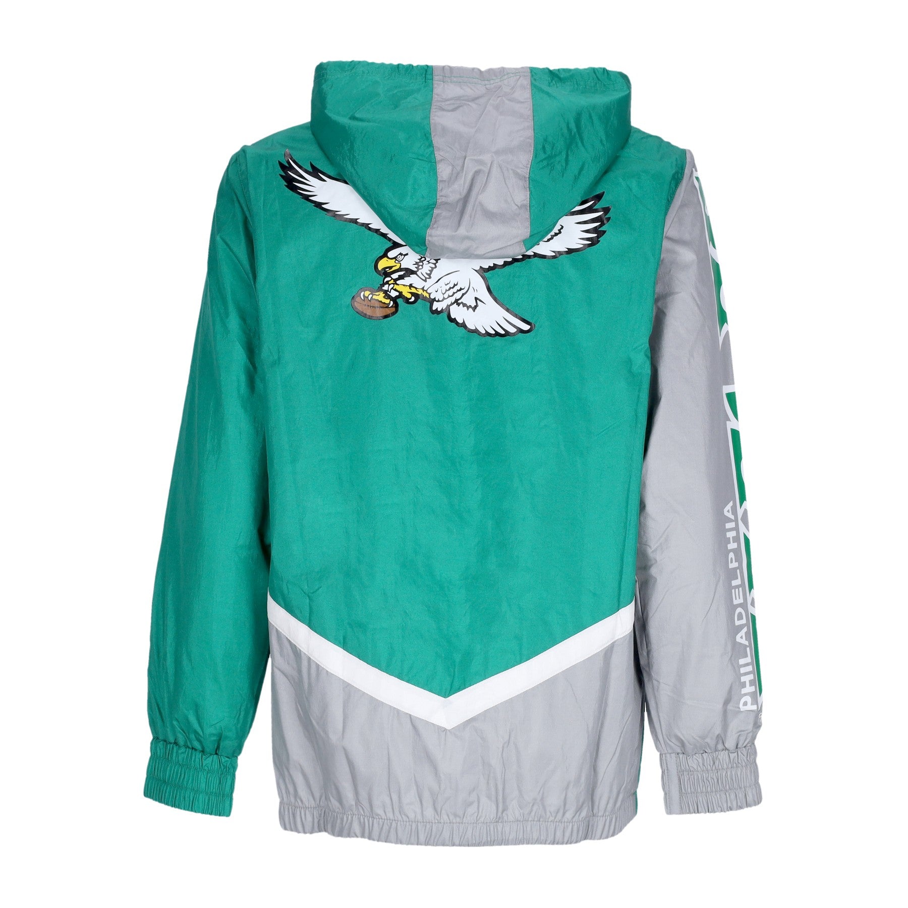 Mitchell & Ness, Giacca A Vento Uomo Nfl Undeniable Full Zip Windbreaker Phieag, 