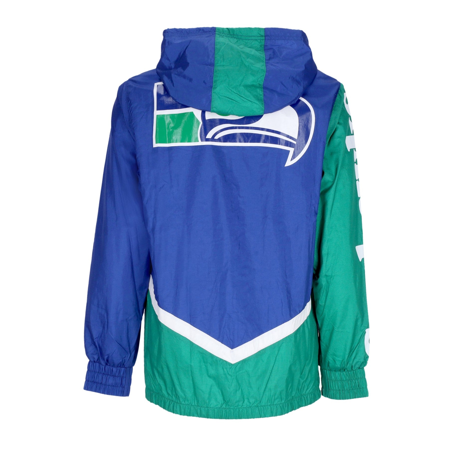 Mitchell & Ness, Giacca A Vento Uomo Nfl Undeniable Full Zip Windbreaker Seasea, 