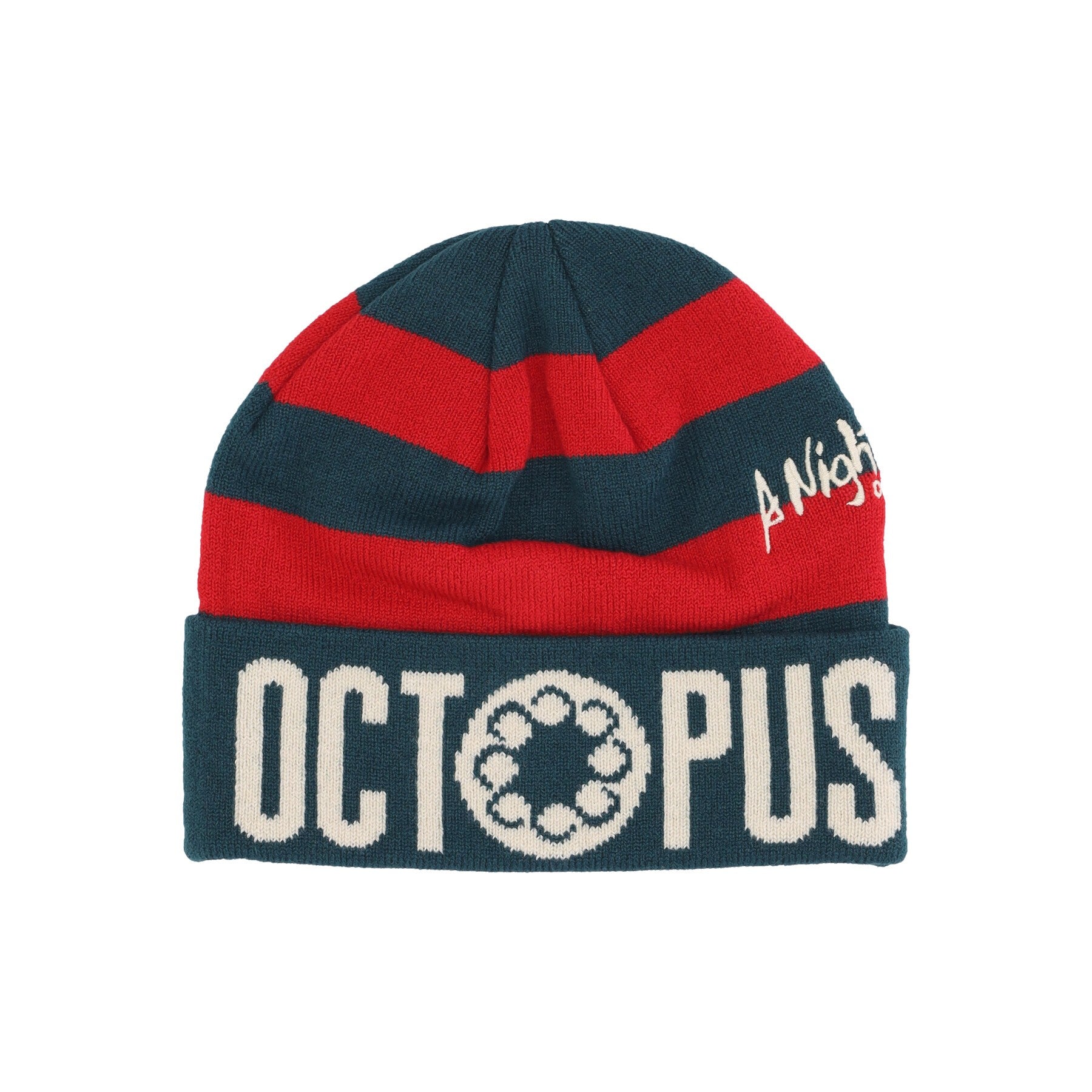 Octopus, Cappello Uomo Nightmare Freddy's Stripes Beanie Horror Pack, Green/red