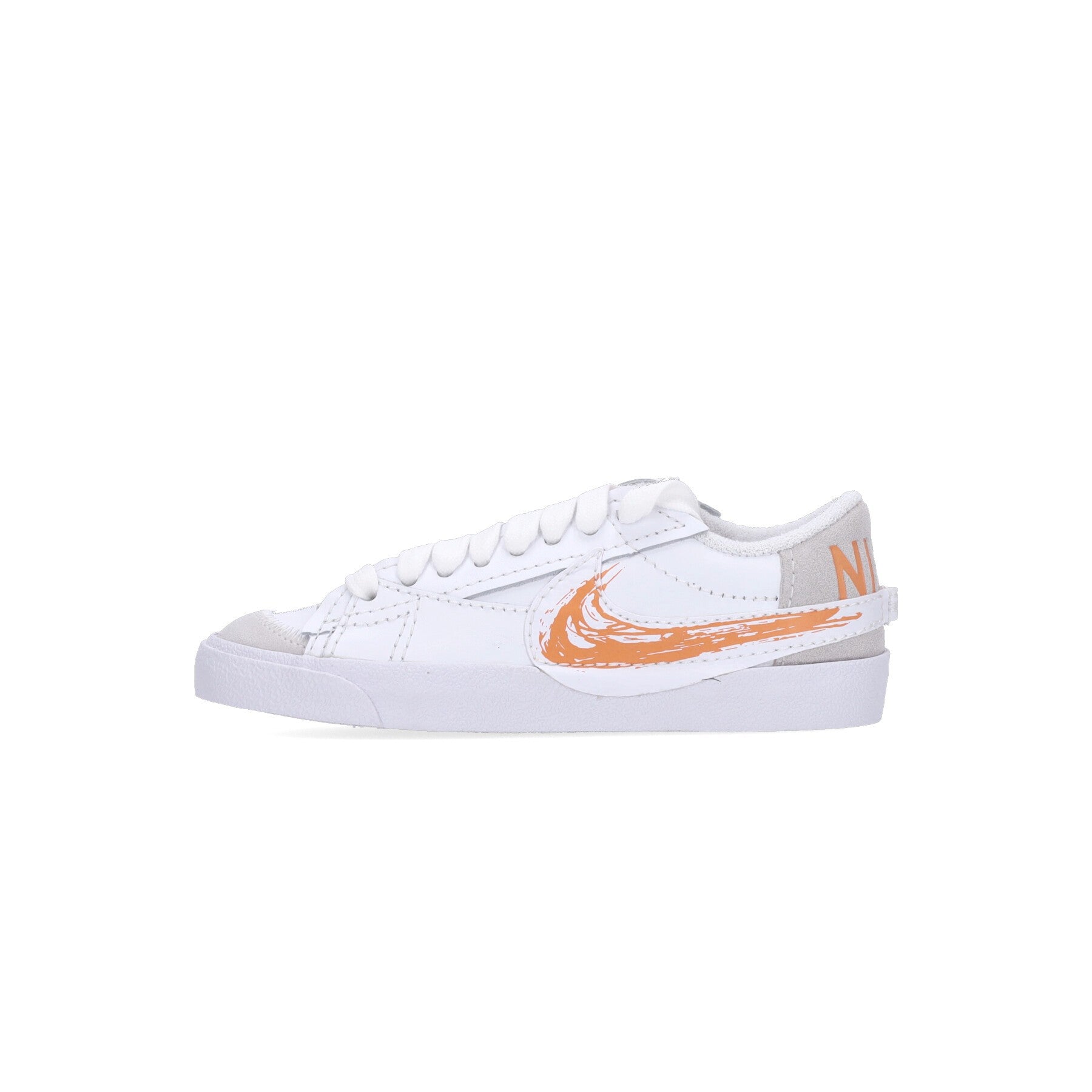 Nike, Scarpa Bassa Uomo Blazer Low 77 Jumbo, White/orange Trance/sail