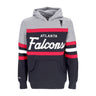 Mitchell & Ness, Felpa Cappuccio Uomo Nfl Headcoach Hoodie Atlfal, Black