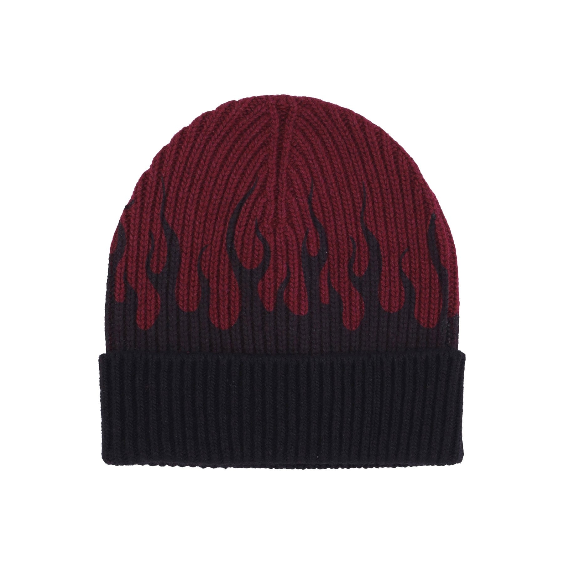 Vision Of Super, Cappello Uomo Flames Beanie, Grape Wine/black