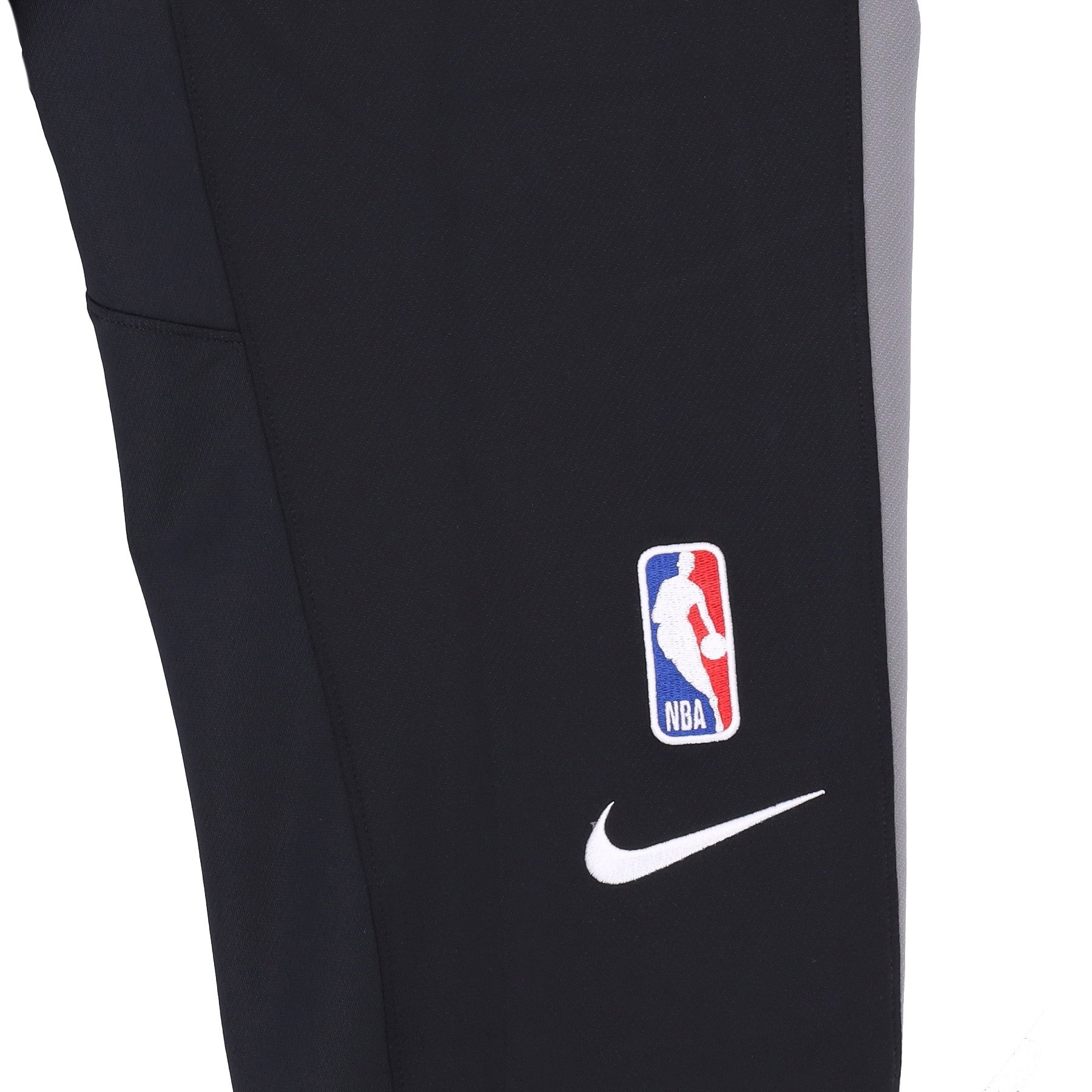 Nike Nba, Pantalone Tuta Uomo Nba Dri-fit Showtime Pant Bronet, Black/dark Steel Grey/white