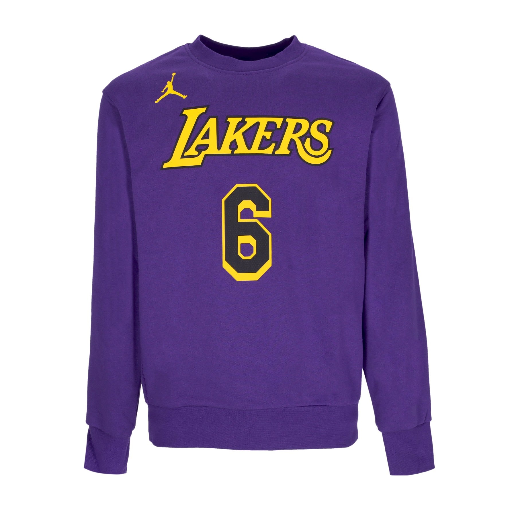 Jordan Nba, Felpa Girocollo Uomo Nba Courtside Statement Edition Crewneck No 6 Lebron James Loslak, Field Purple