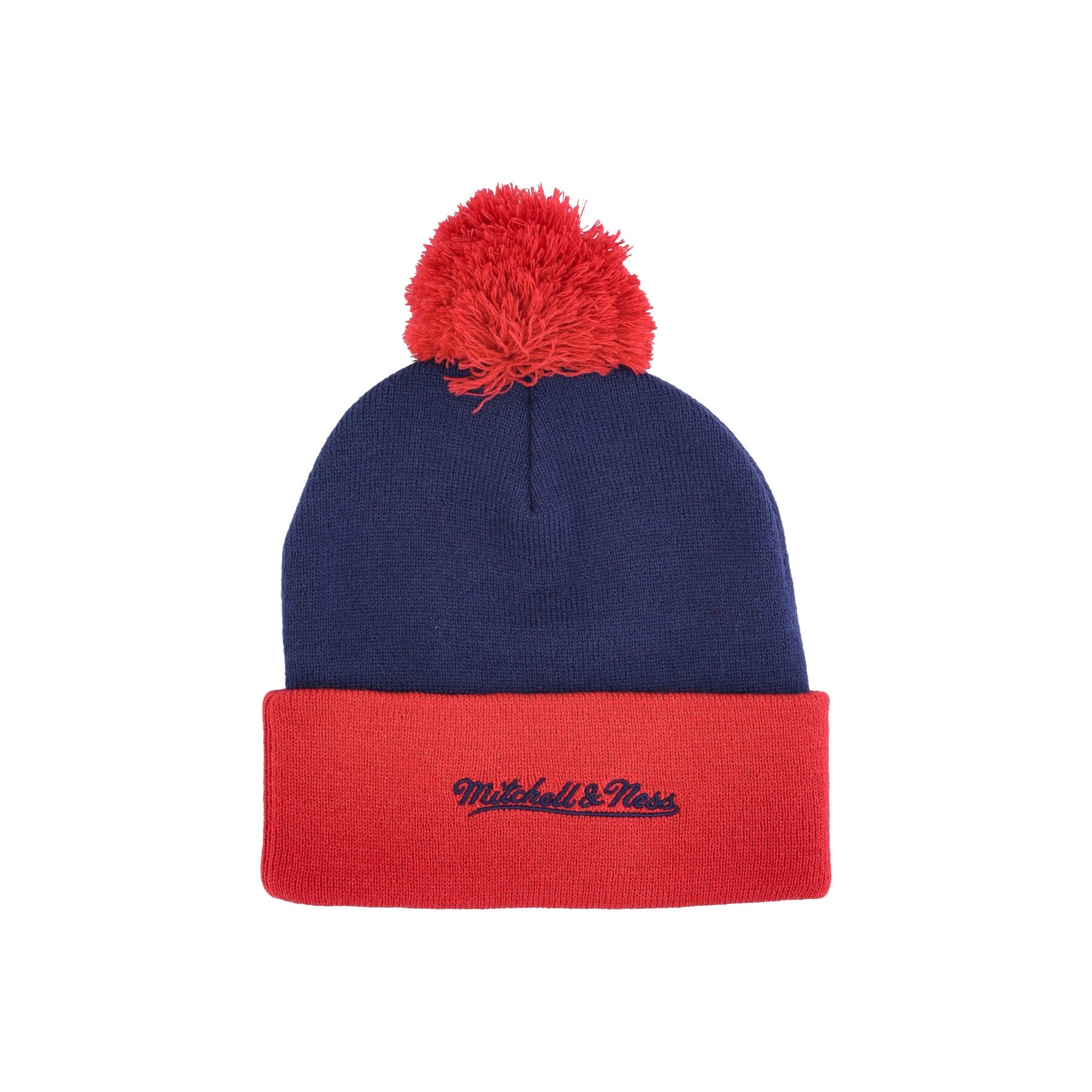 Cappello Pom Pom Uomo Nba Two Tone Pom Beanie Hardwood Classics Houroc Blue