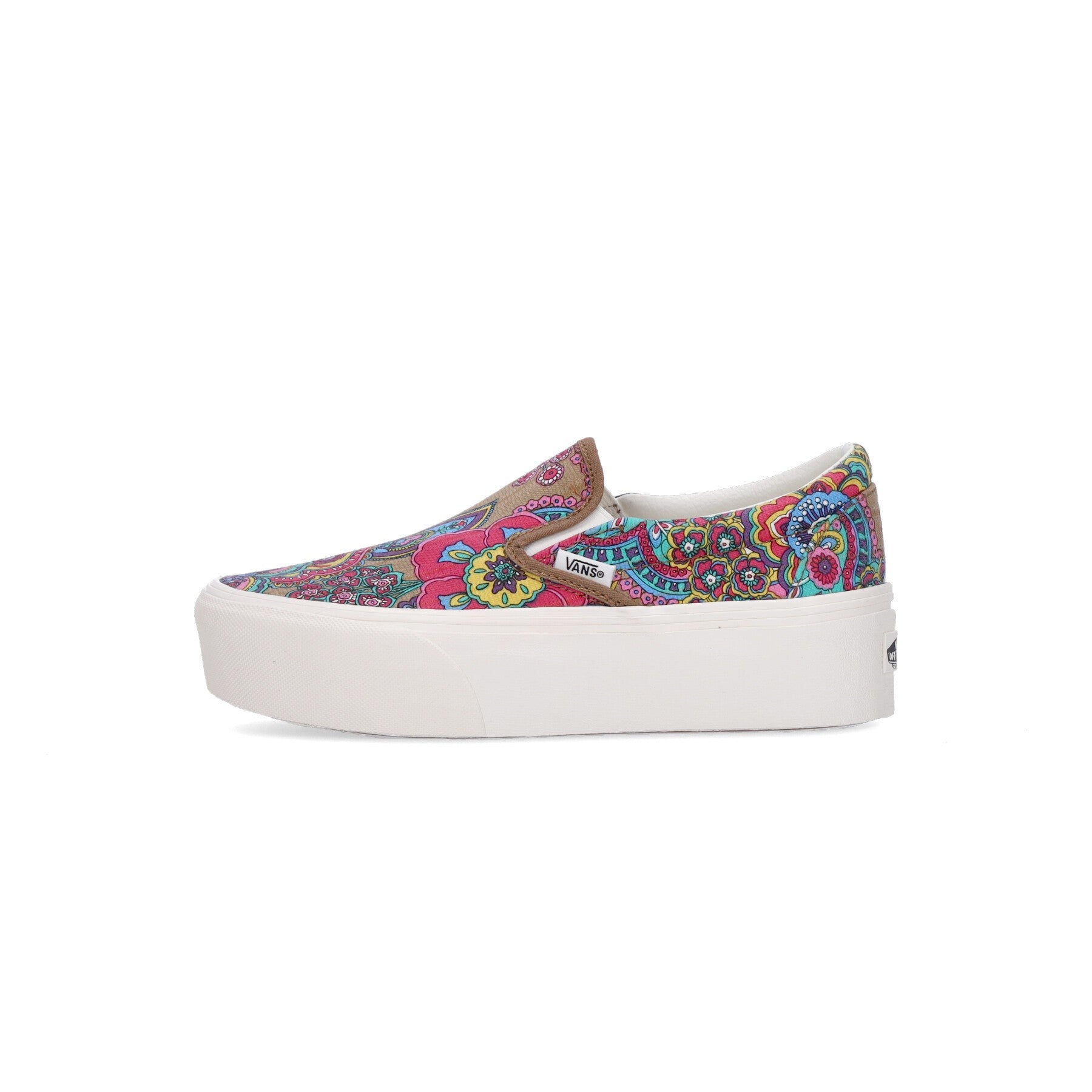 Low Scarpa Woman Classic Slip-on Paisley Bloom/tabaco marrón