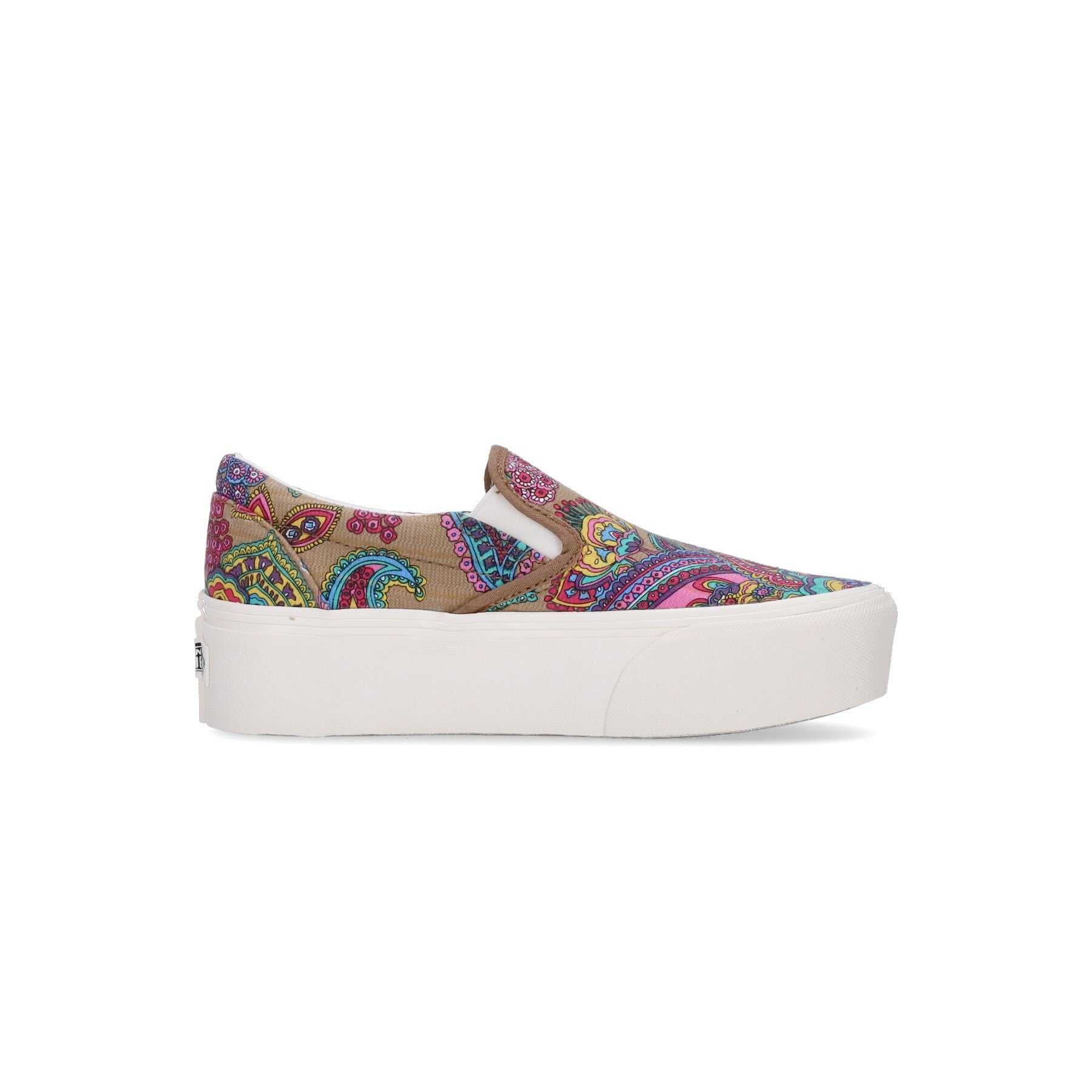 Low Scarpa Woman Classic Slip-on Paisley Bloom/tabaco marrón