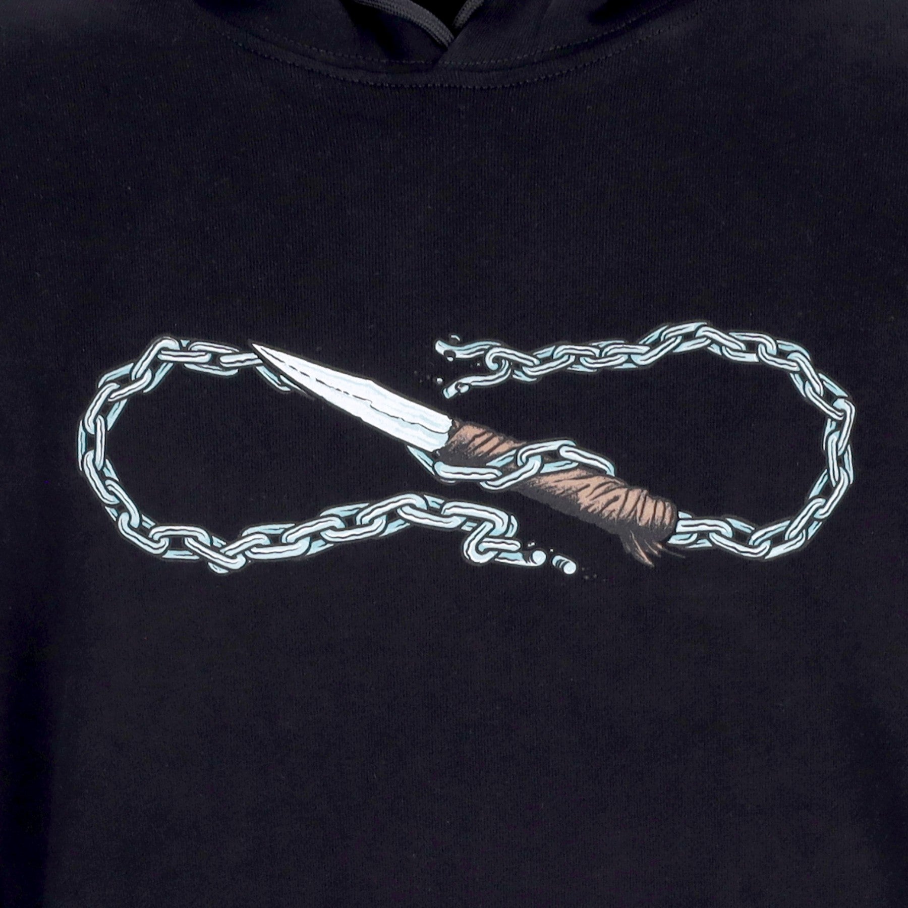 Propaganda, Felpa Cappuccio Uomo Logo Chain Hoodie, 