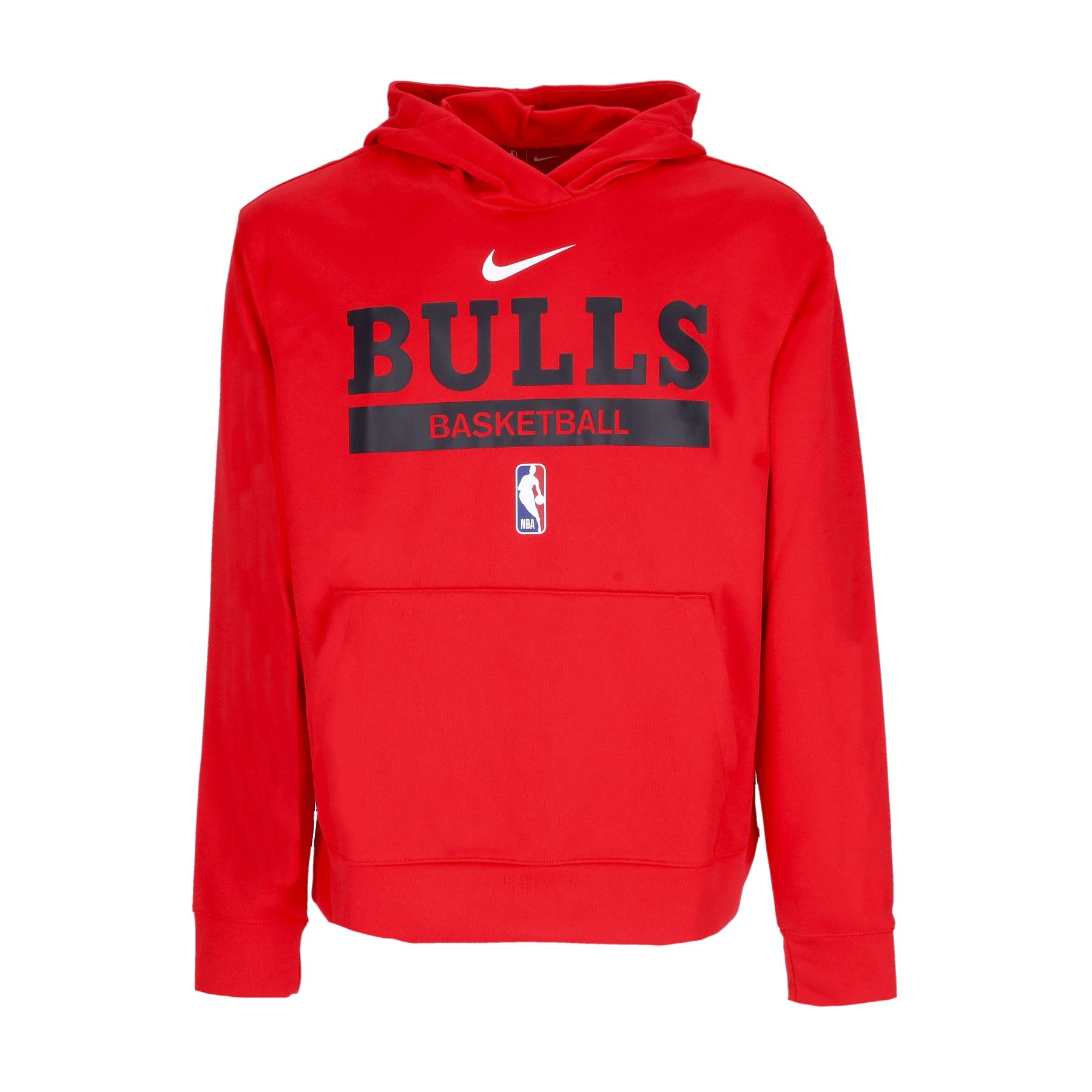 Nike Nba, Felpa Leggera Cappuccio Uomo Nba Dri-fit Spotlight Hoodie Chibul, Black