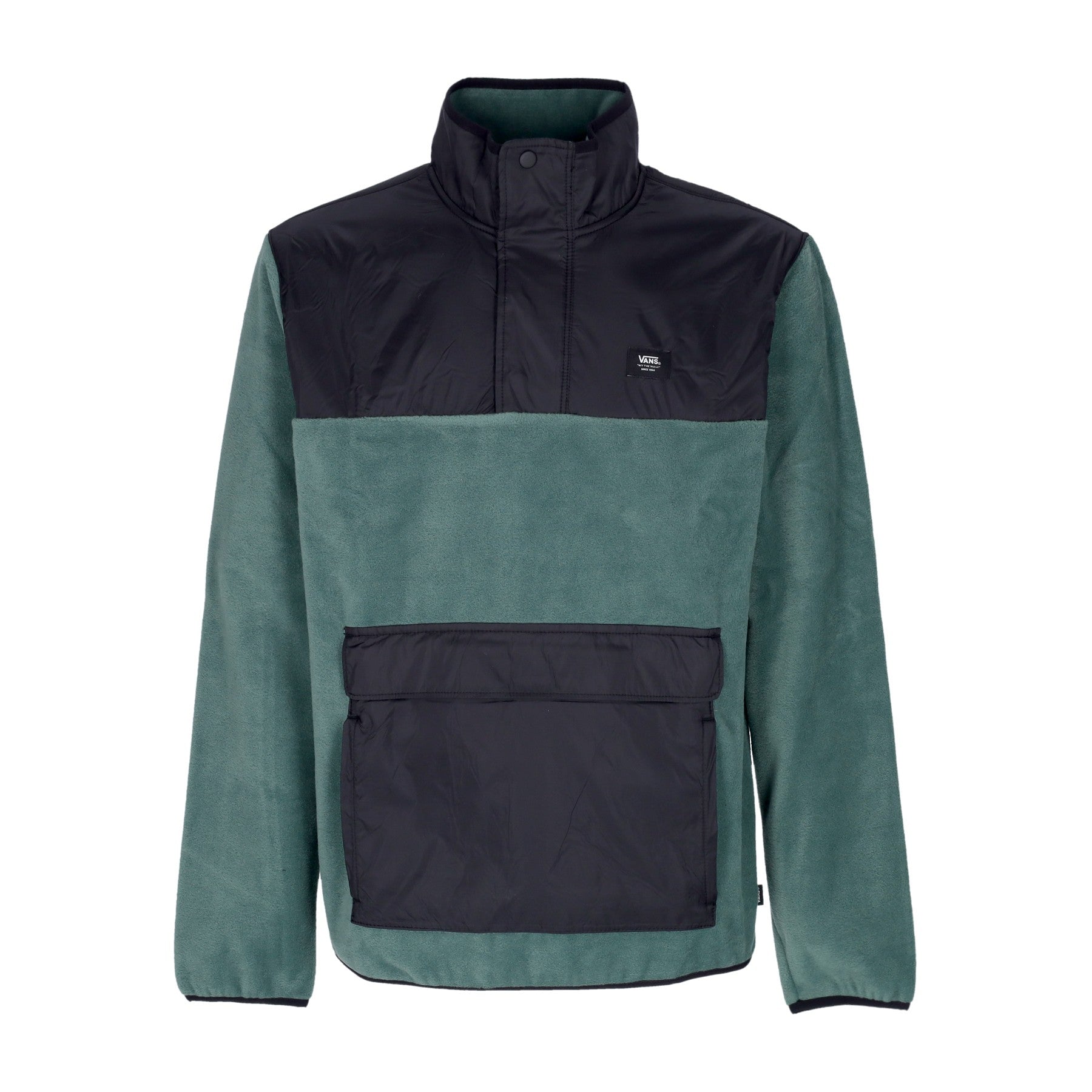 Vans, Giubbotto Pile Infilabile Uomo Mammoth Pullover, Duck Green/black