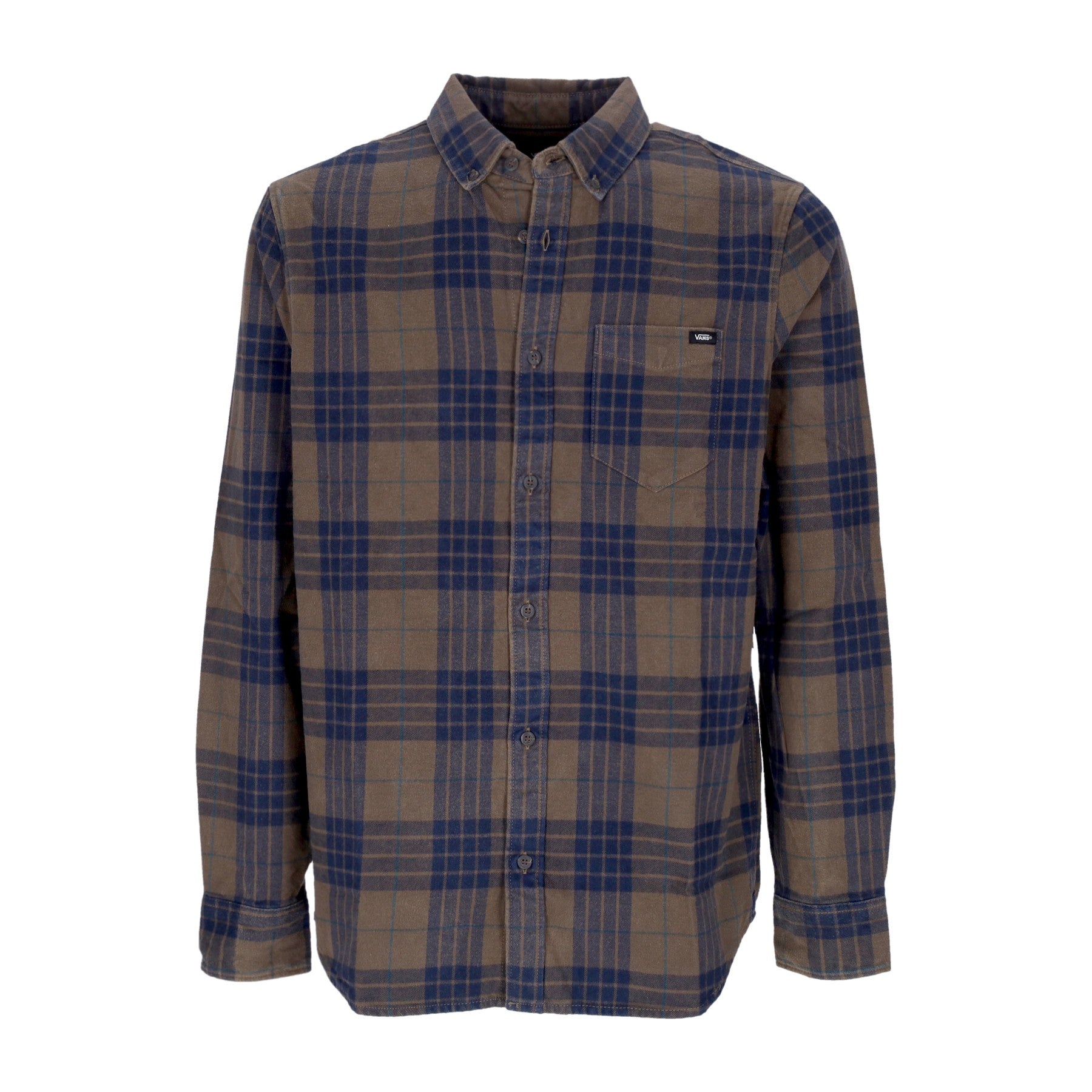 Vans, Camicia Manica Lunga Uomo Gonzales L/s Woven Shirt, Canteen