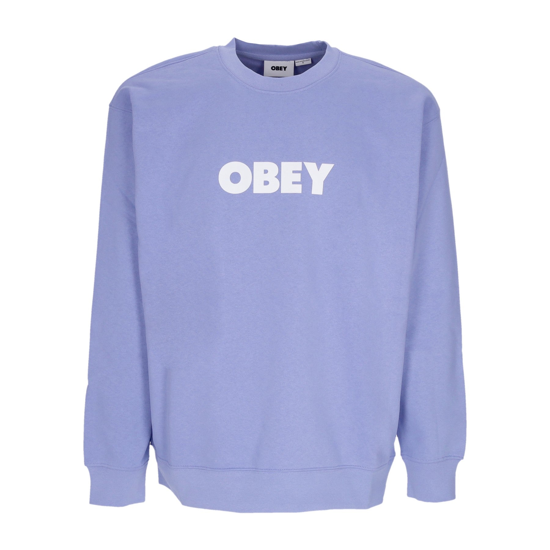 Obey, Felpa Girocollo Uomo Bold Crew Premium Fleece, Digital Violet