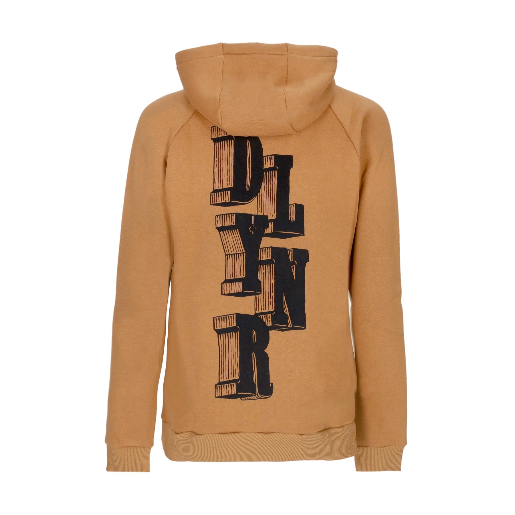 Dolly Noire, Felpa Cappuccio Uomo Letter Block Hoodie, Khaki