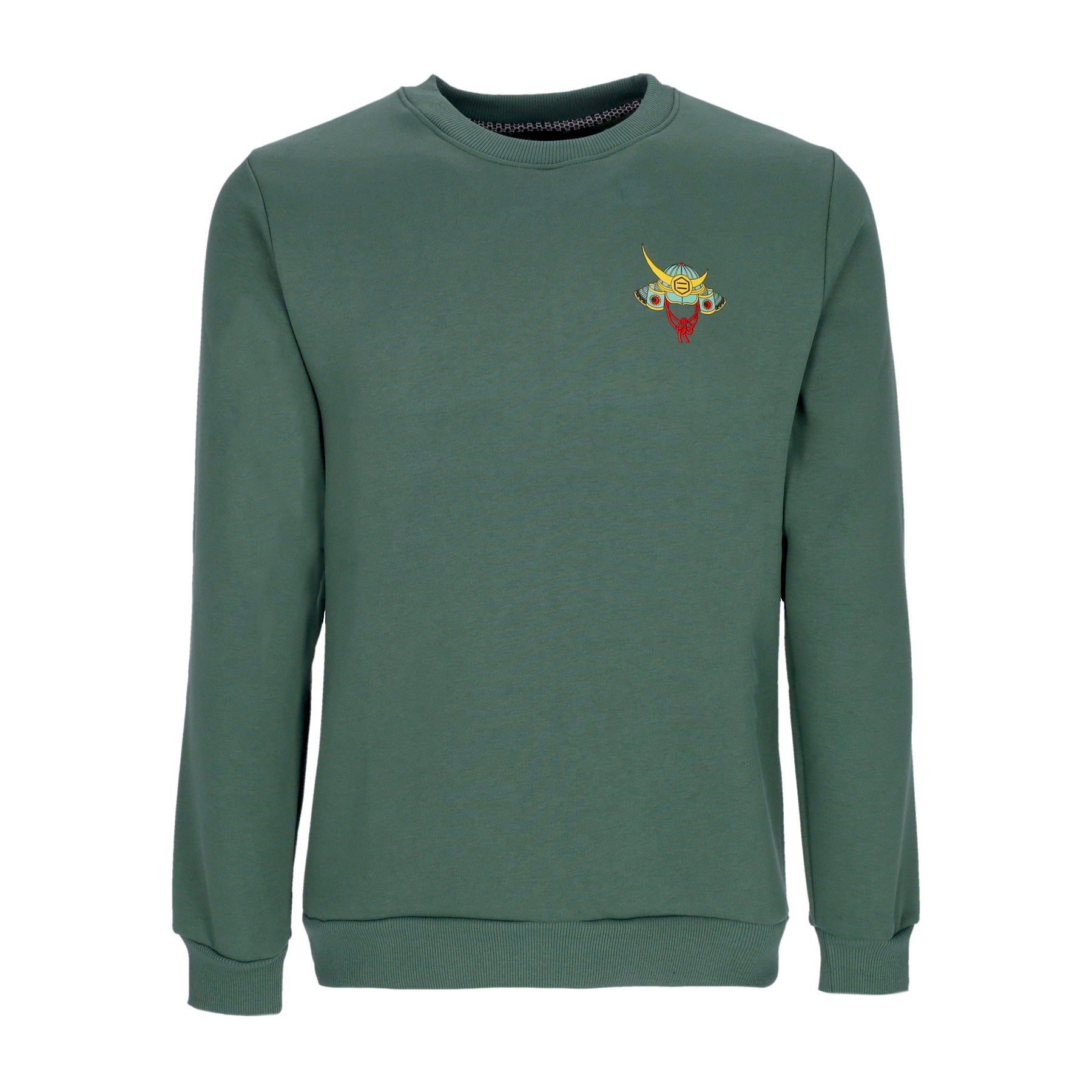 Musashi and Tiger Crewneck Men's Sweatshirt Green