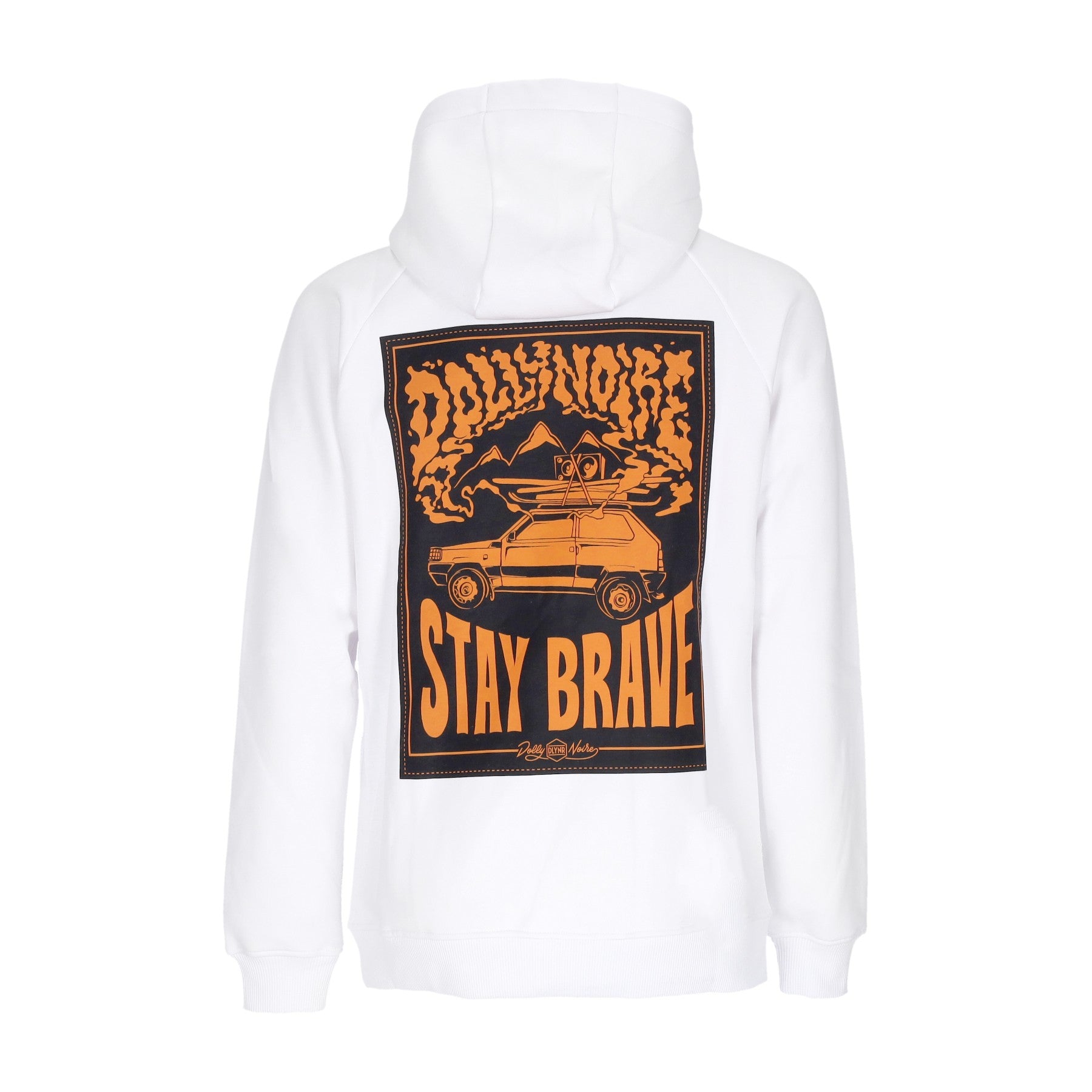 Dolly Noire, Felpa Cappuccio Uomo Pandino Hoodie, White