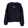 Karl Kani, Felpa Girocollo Donna Small Signature Crew, Black