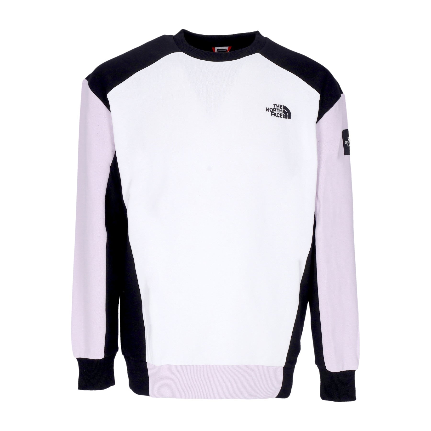 The North Face, Felpa Girocollo Donna Seasonal Crew, White/lavender Fog/black