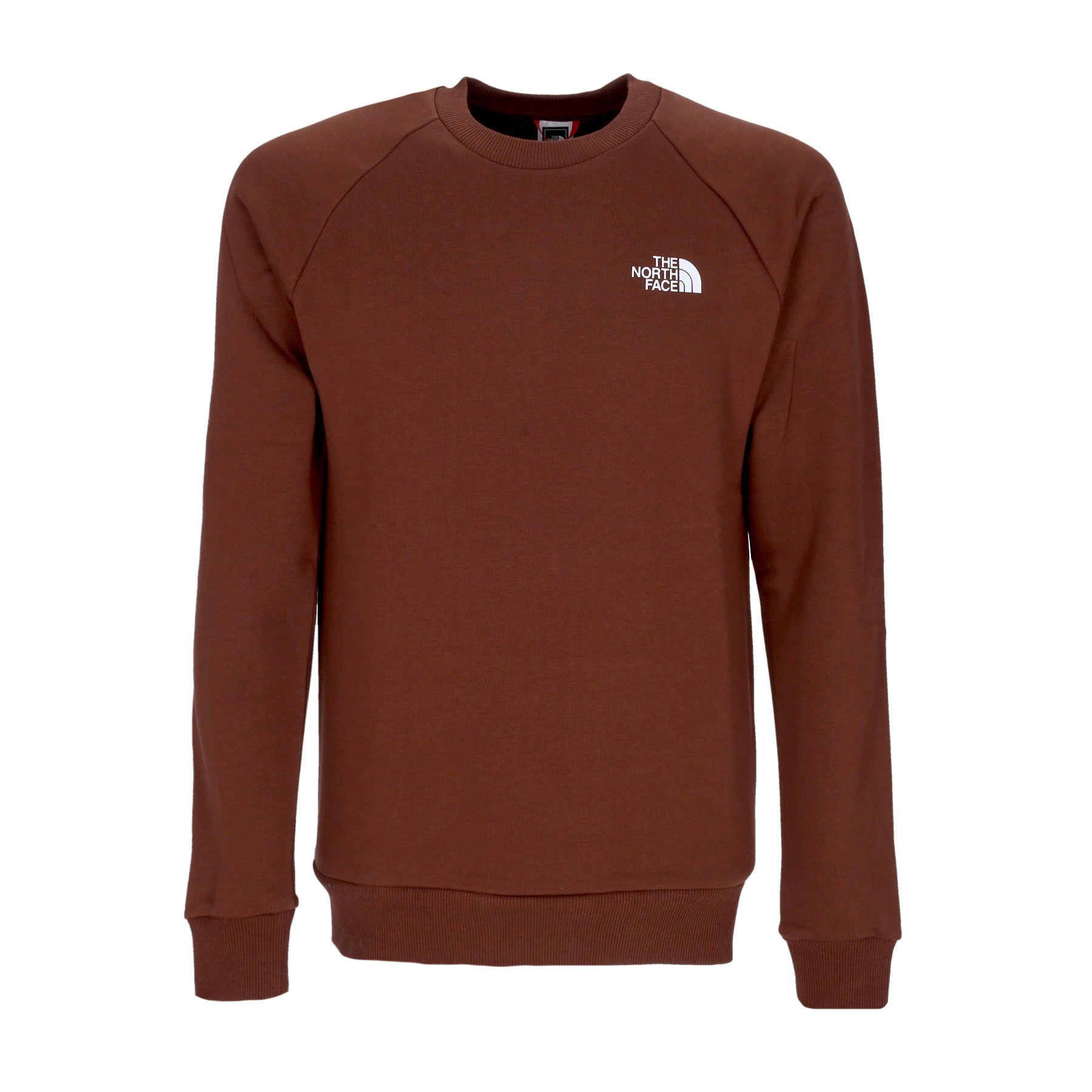 The North Face, Felpa Girocollo Uomo Raglan Redbox Crew, Dark Oak