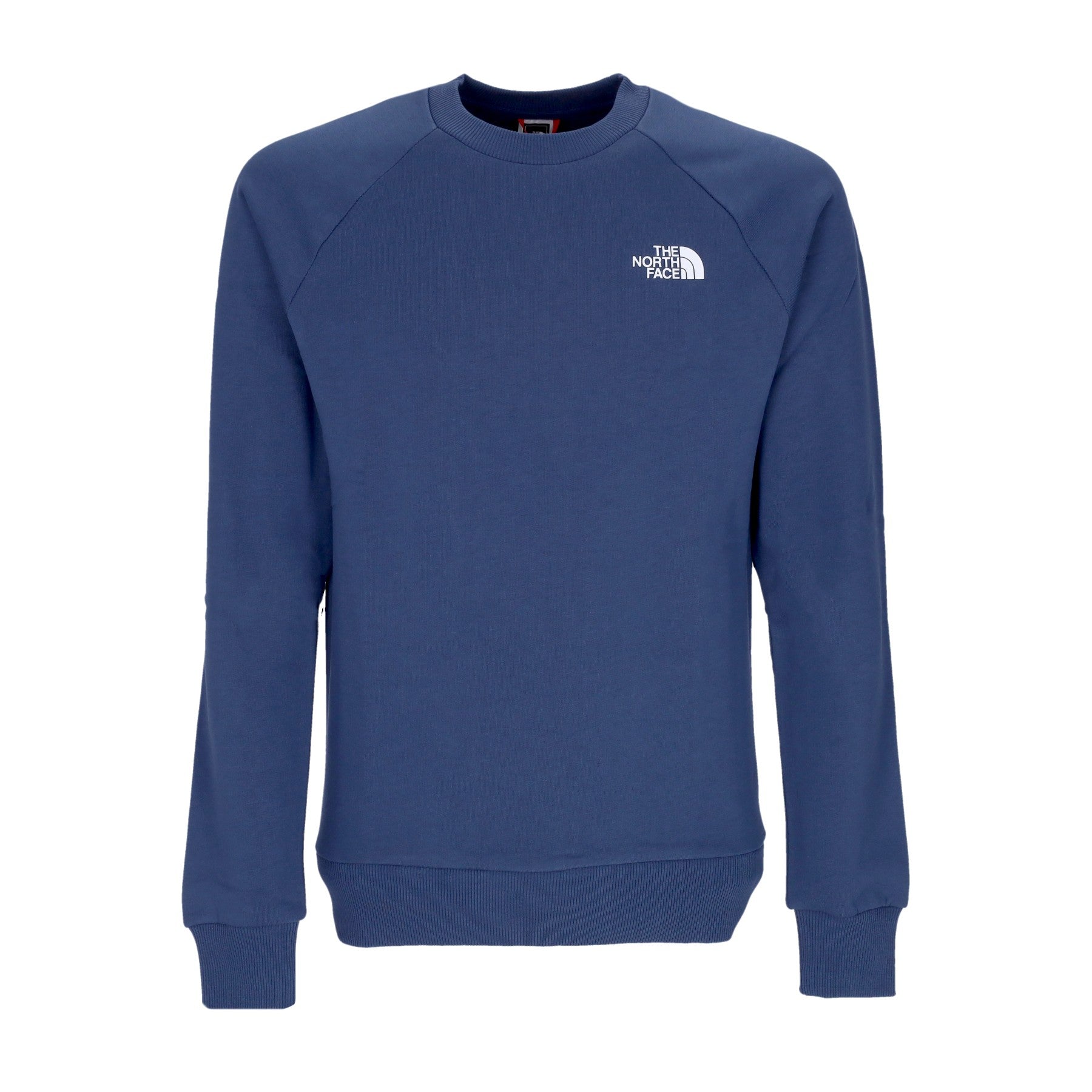 The North Face, Felpa Girocollo Uomo Raglan Redbox Crew, Shady Blue