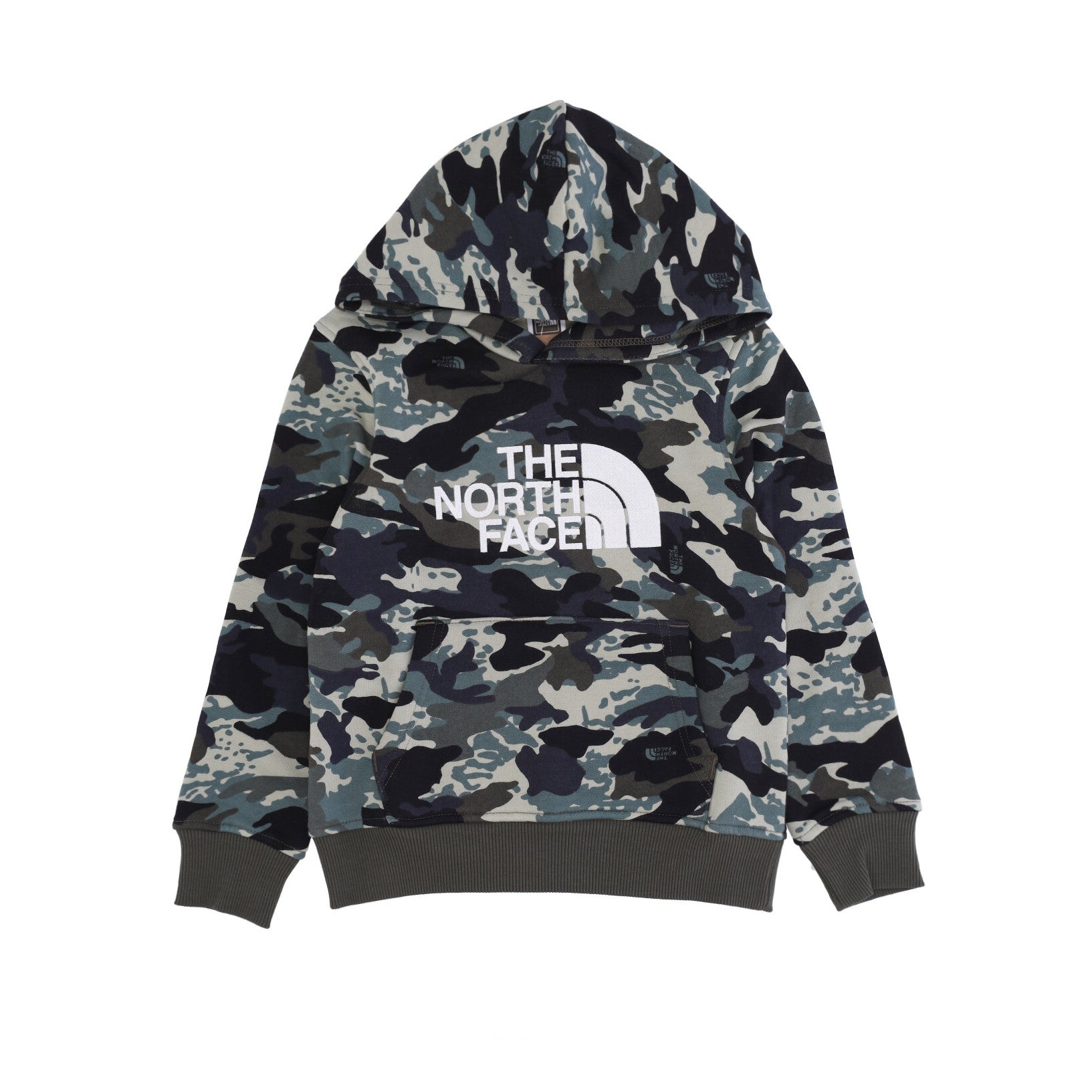 The North Face, Felpa Cappuccio Ragazzo Drew Peak, Camo Print