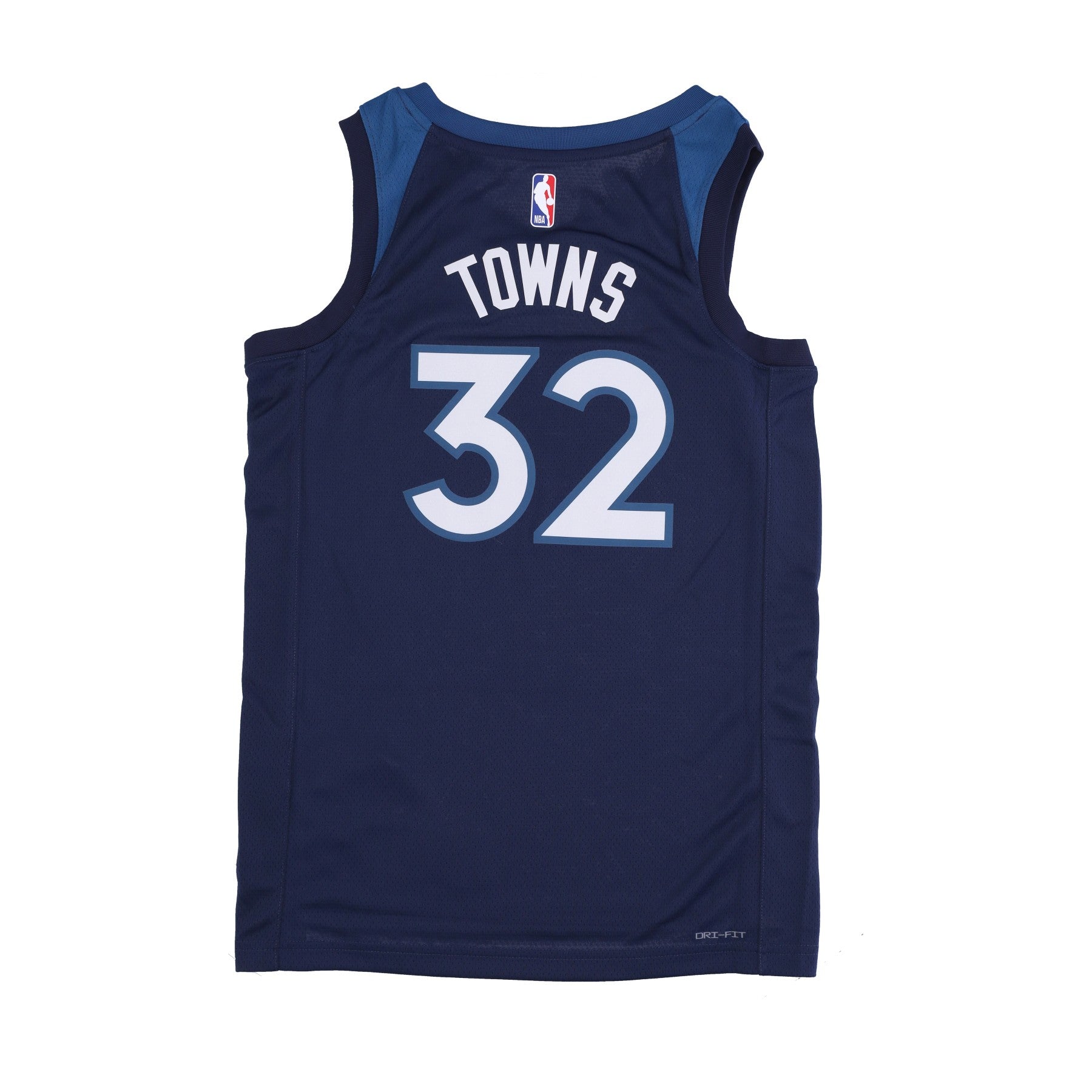 Nike Nba, Canotta Basket Uomo Nba Dri-fit Swingman Jersey Icon Edition 22 No 32 Karl-anthony Towns Mintim, College Navy