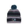 47 Brand, Cappello Pom Pom Uomo Nhl Rexford Cuff Knit Sajsha, Dark Grey Heather