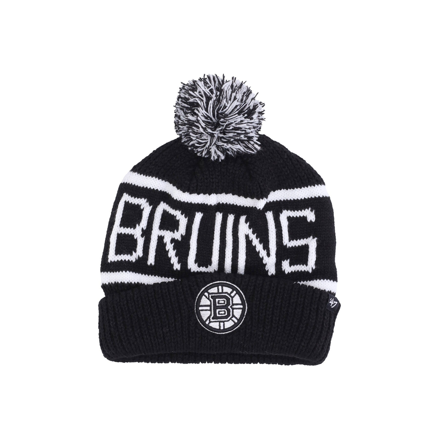 Cappello Pom Pom Uomo Nhl Calgary Pom Beanie Bosbru Black