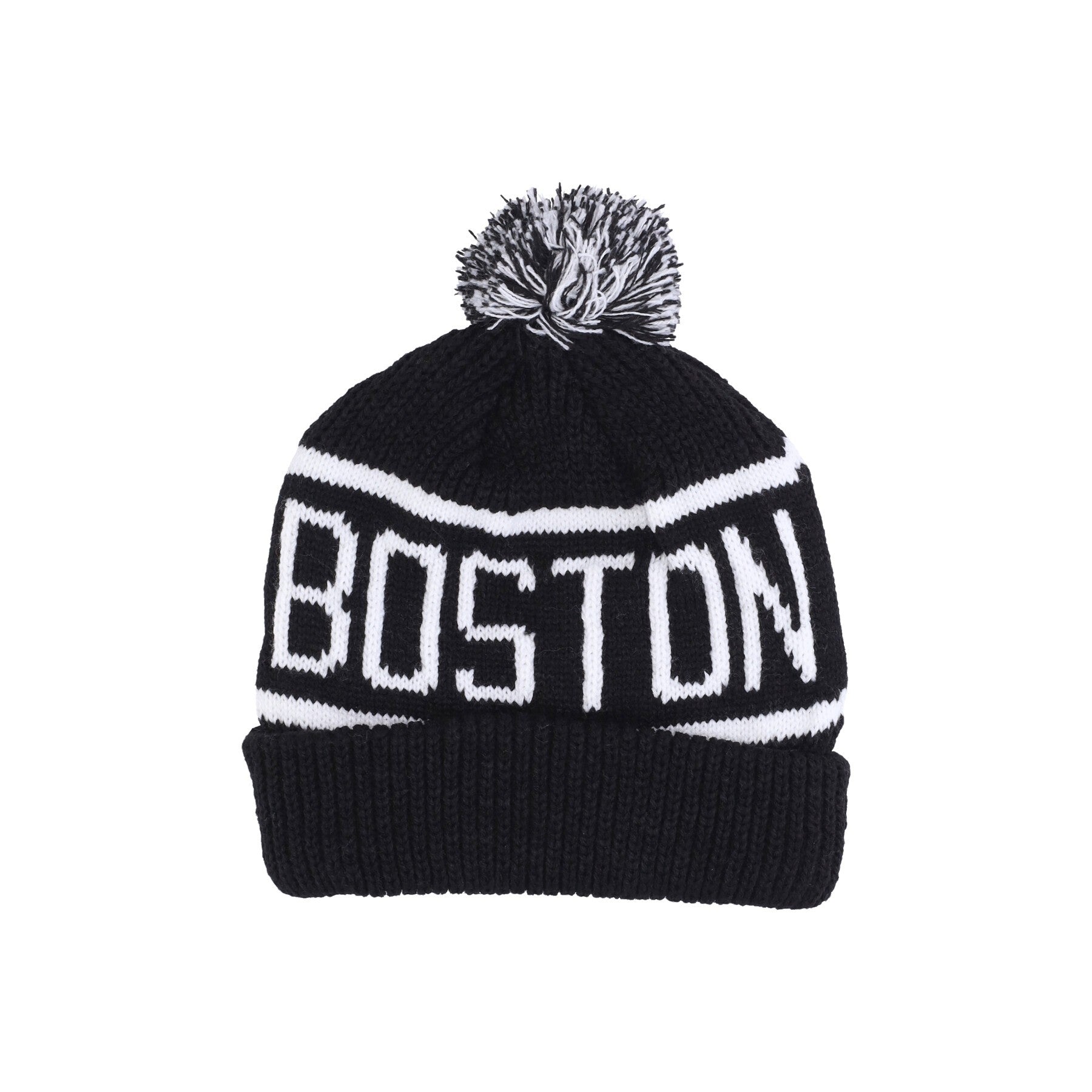 Cappello Pom Pom Uomo Nhl Calgary Pom Beanie Bosbru Black