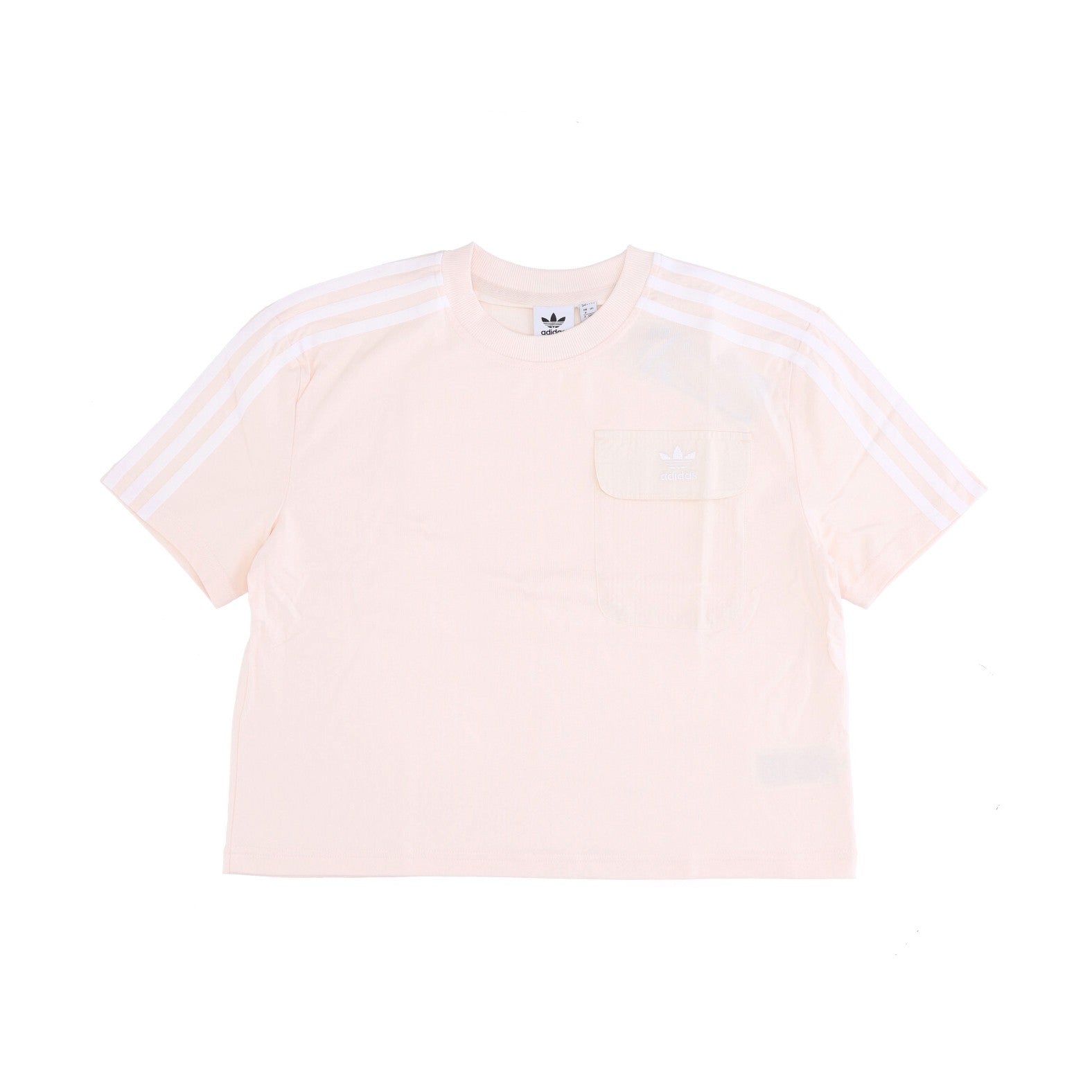 Adidas, Maglietta Corta Donna Poplin Pocket Tee, Wonder White