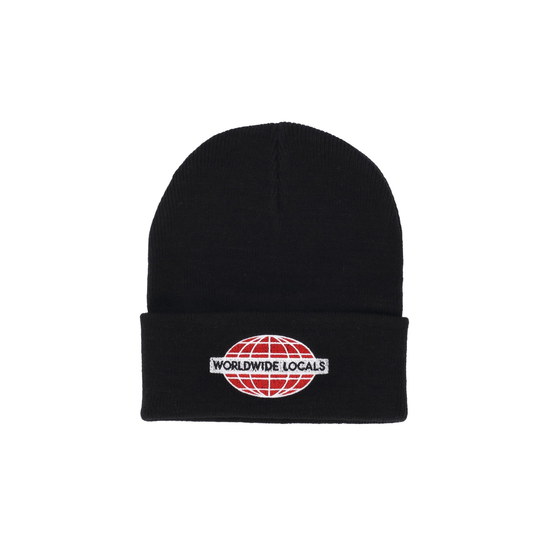 Usual, Cappello Uomo Worldwide Locals Beanie, Black