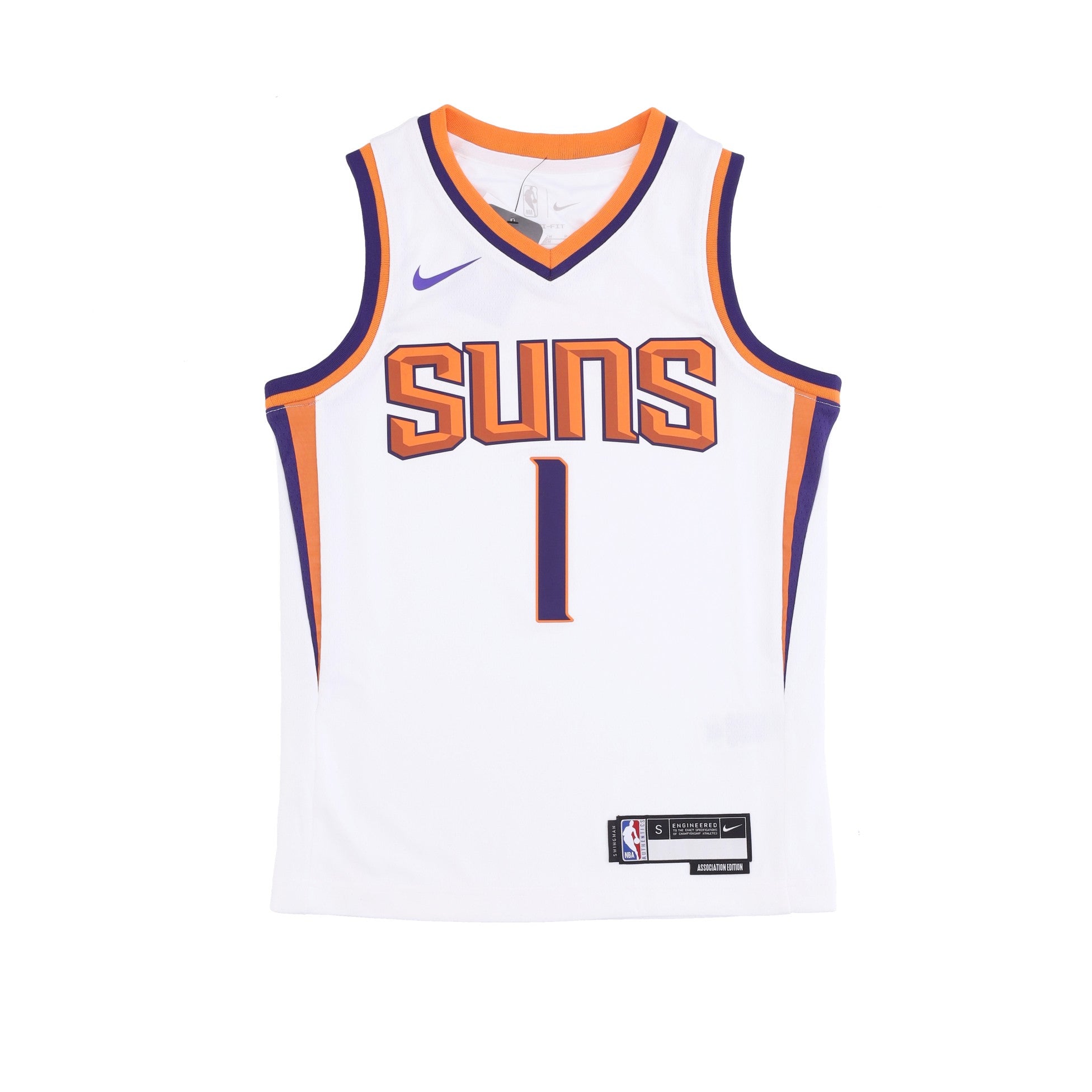 Canotta Basket Bambino Nba Swingman Jersey Association Edition No 1 Devin Booker Phosun Original Team Colors