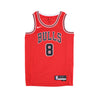 Nike Nba, Canotta Basket Uomo Nba Icon Edition 22 Dri-fit Swingman Jersey No 8 Zach Lavine Chibul, University Red