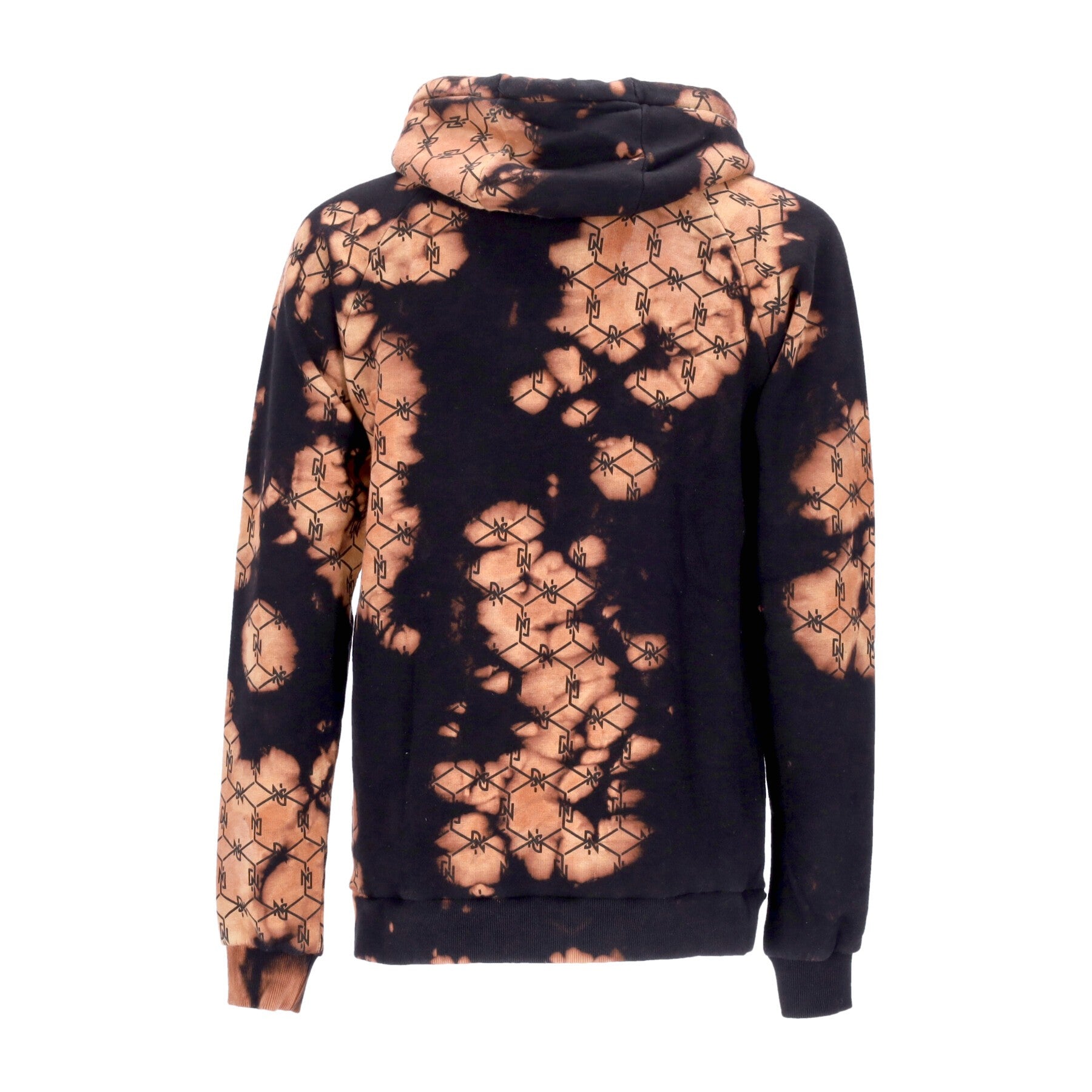 Dolly Noire, Felpa Cappuccio Uomo Tye Dye Monogram Hoodie, 