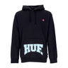 Huf, Felpa Cappuccio Uomo Draft Pick P/o Hoodie, Black