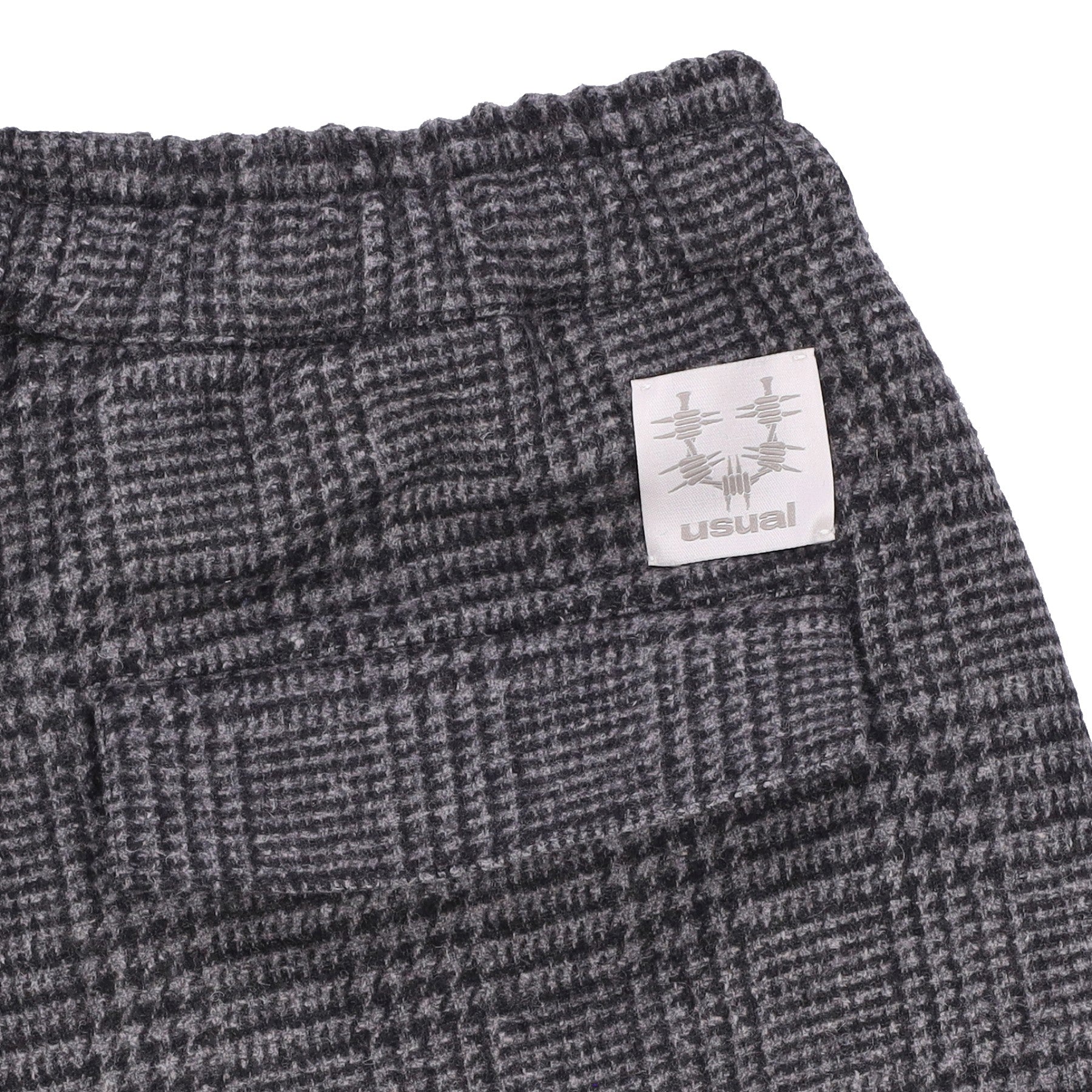 Long Men's Wool Utility Pant Black/grey