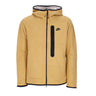 Nike, Felpa Cappuccio Zip Uomo Sportswear Tech Fleece Full-zip Winter Hoodie, Elemental Gold/black